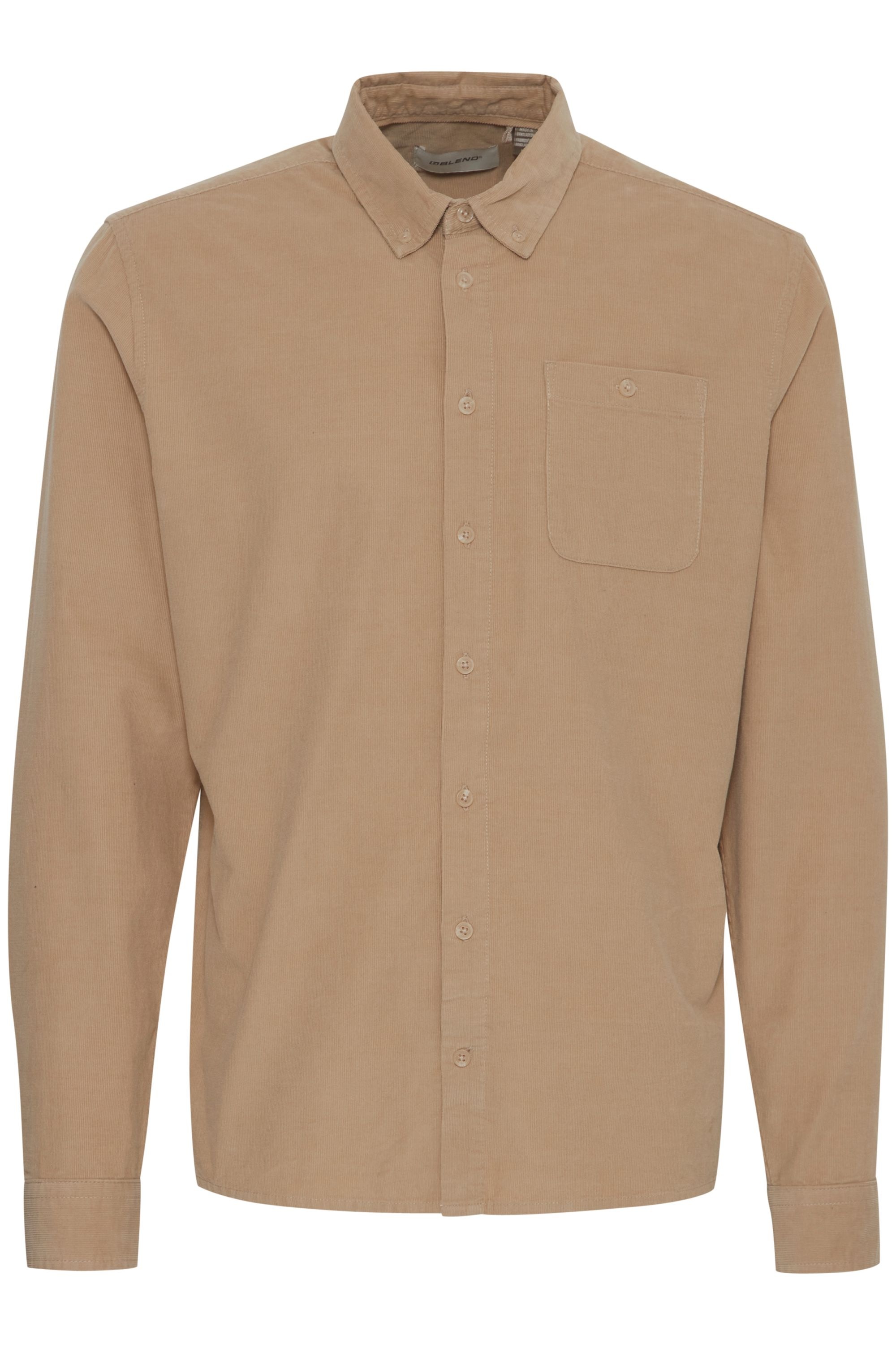 Blend Langarmhemd "BHShirt" Lässiges Cordhemd mit Brusttasche günstig online kaufen