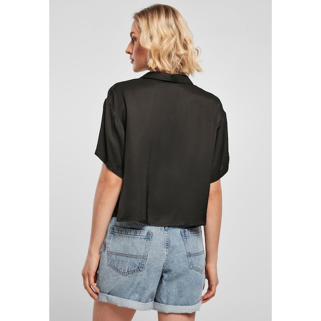 URBAN CLASSICS Langarmhemd »Damen Ladies Viscose Satin Resort Shirt«, (1 tlg.)  online bestellen | BAUR
