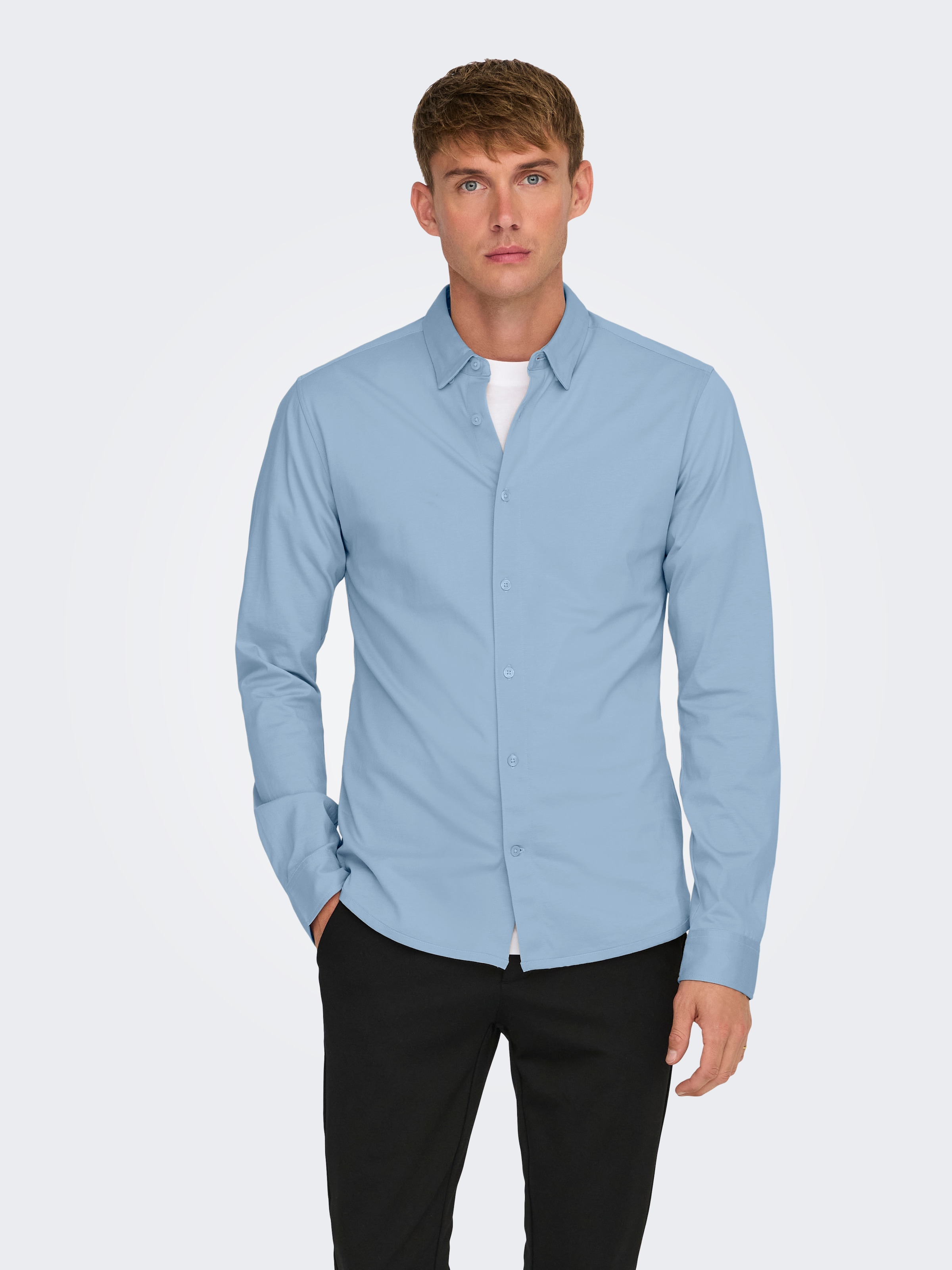 ONLY & SONS Langarmhemd "ONSROBIN B/U LS STRETCH SHIRT NOOS" günstig online kaufen