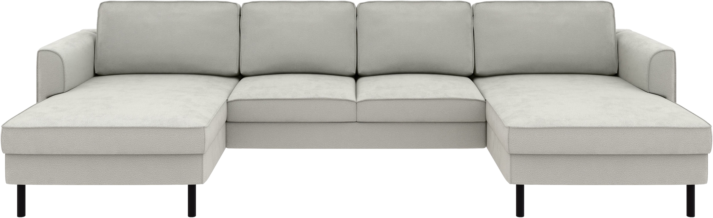 Home affaire Wohnlandschaft »Booster Couch wahlweise mit Schlaffunktion und Bettkasten-auch in Cord«, Sofa in U-Form, Breite 305 cm