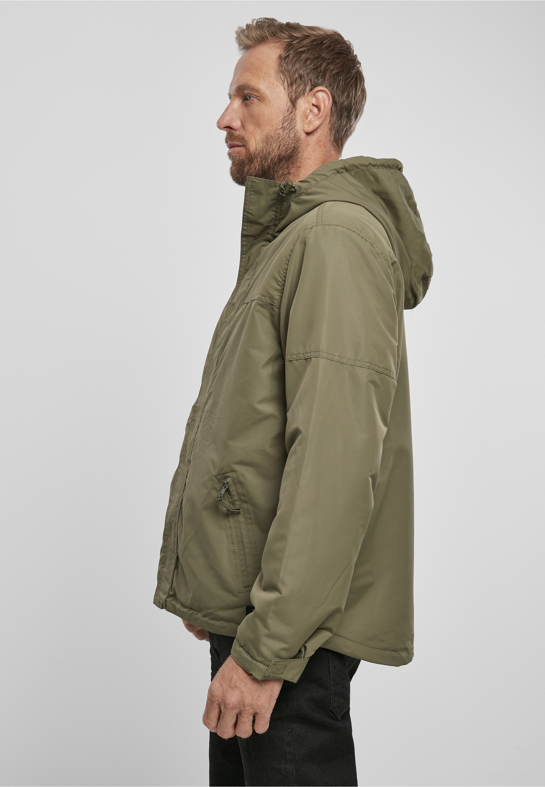 Brandit Allwetterjacke »Brandit Herren Windbreaker Frontzip« 1 Stk. tlg. mit Kapuze