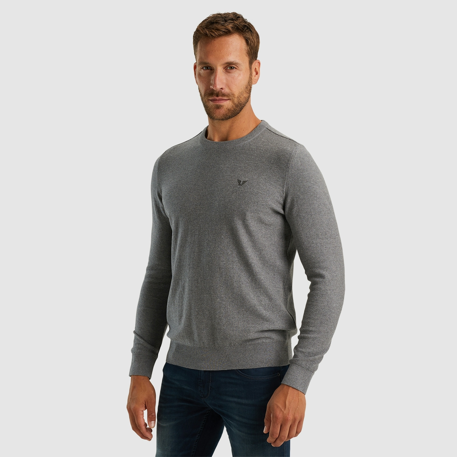 PME LEGEND Strickpullover, mit Logostickerei