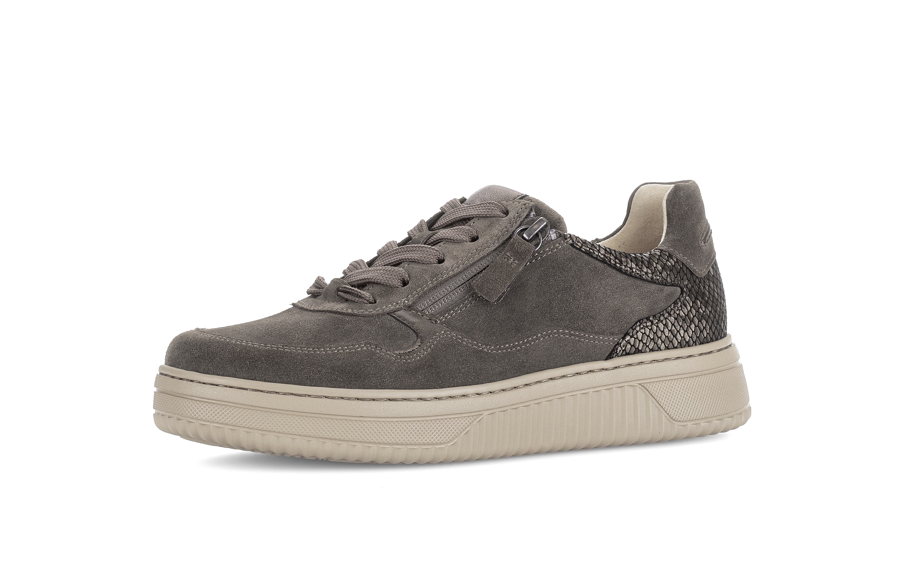 Gabor Plateausneaker Freizeitschuh, Halbschuh, Schnürschuh in Komfortweite K (=extraweit)