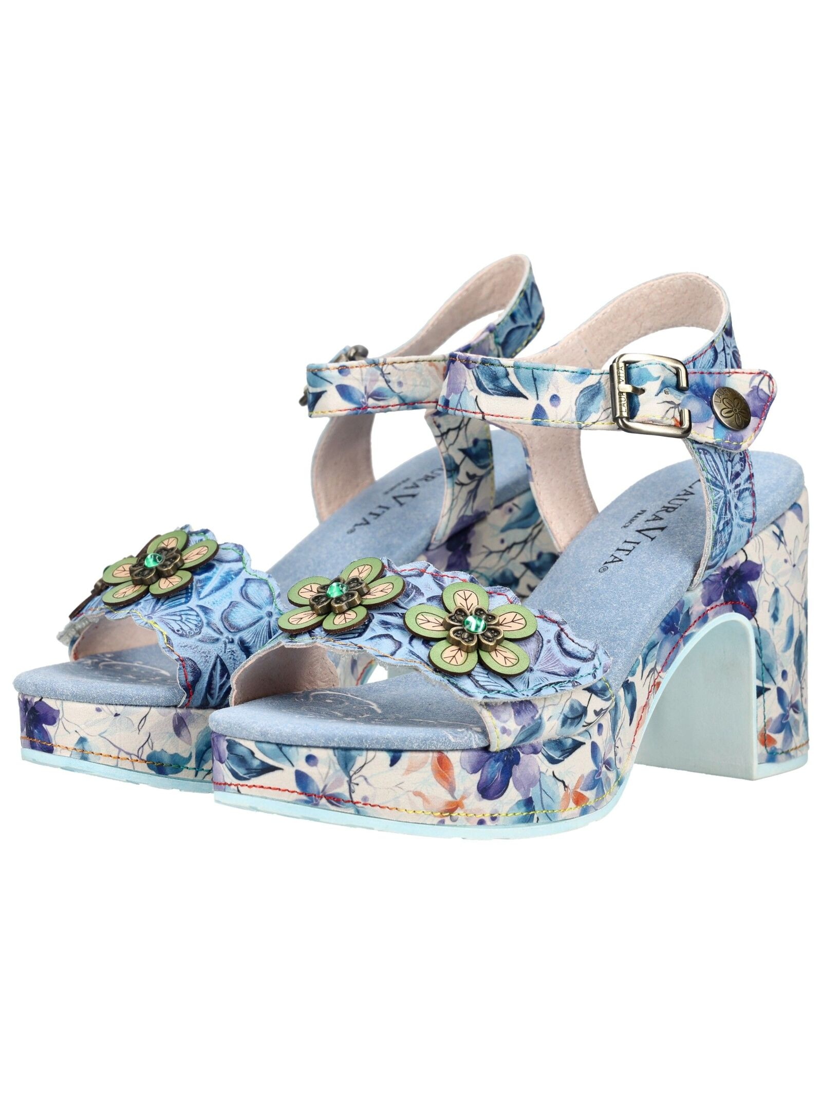 LAURA VITA Riemchensandale »LAURA VITA Sandalen Leder/Textil«