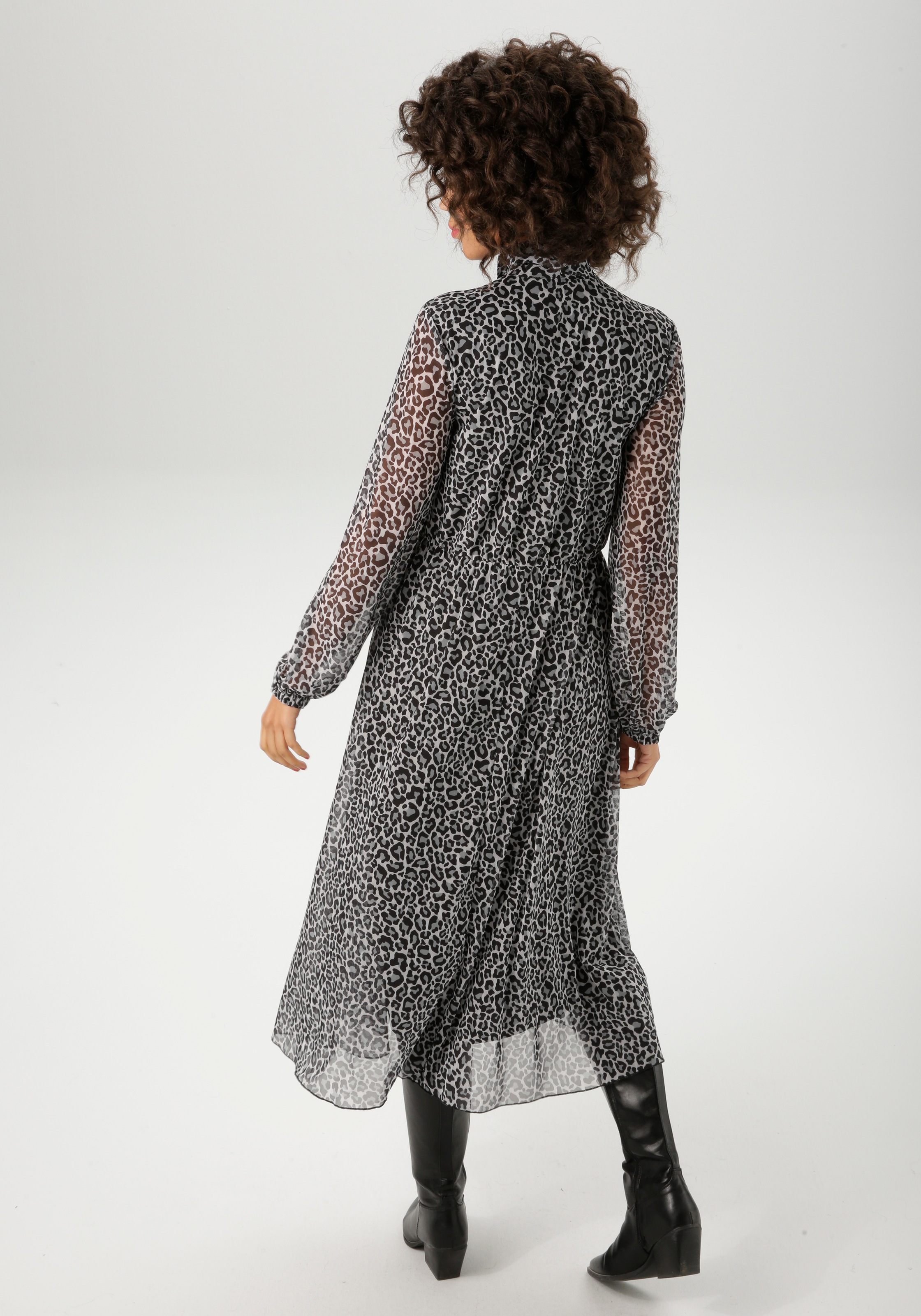 Aniston CASUAL Blusenkleid mit farbharmonischem Animal-Print günstig online kaufen