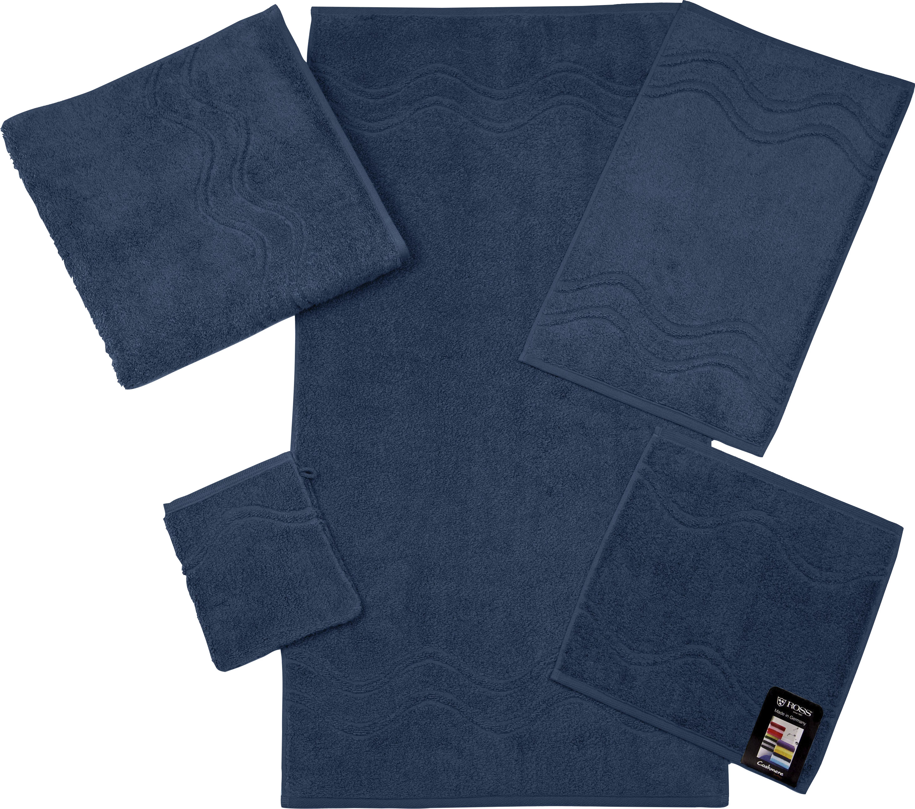 Thumbnail - ROSS Handtuch "Cashmere feeling", (Packung, 2 St.), 100% Baumwolle, mit Wellen-Bordüre, große Farbauswahl