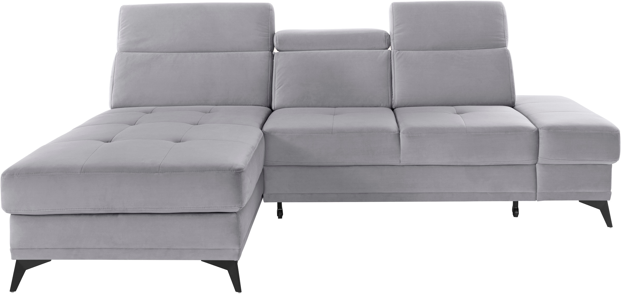 OTTO home Ecksofa "Cardiz L-Form" inkl.Kopfteilverstellung und Federkern wahlweise mit Schlaffunktion