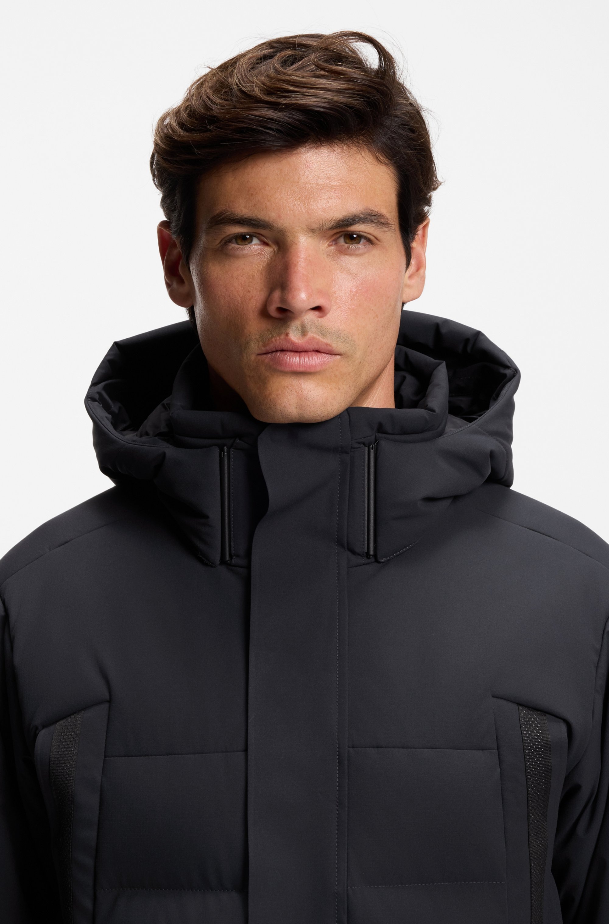 BOSS GREEN Daunenjacke "OW Block-X Parka" mit Kapuze Stehkragen, Regular, a günstig online kaufen