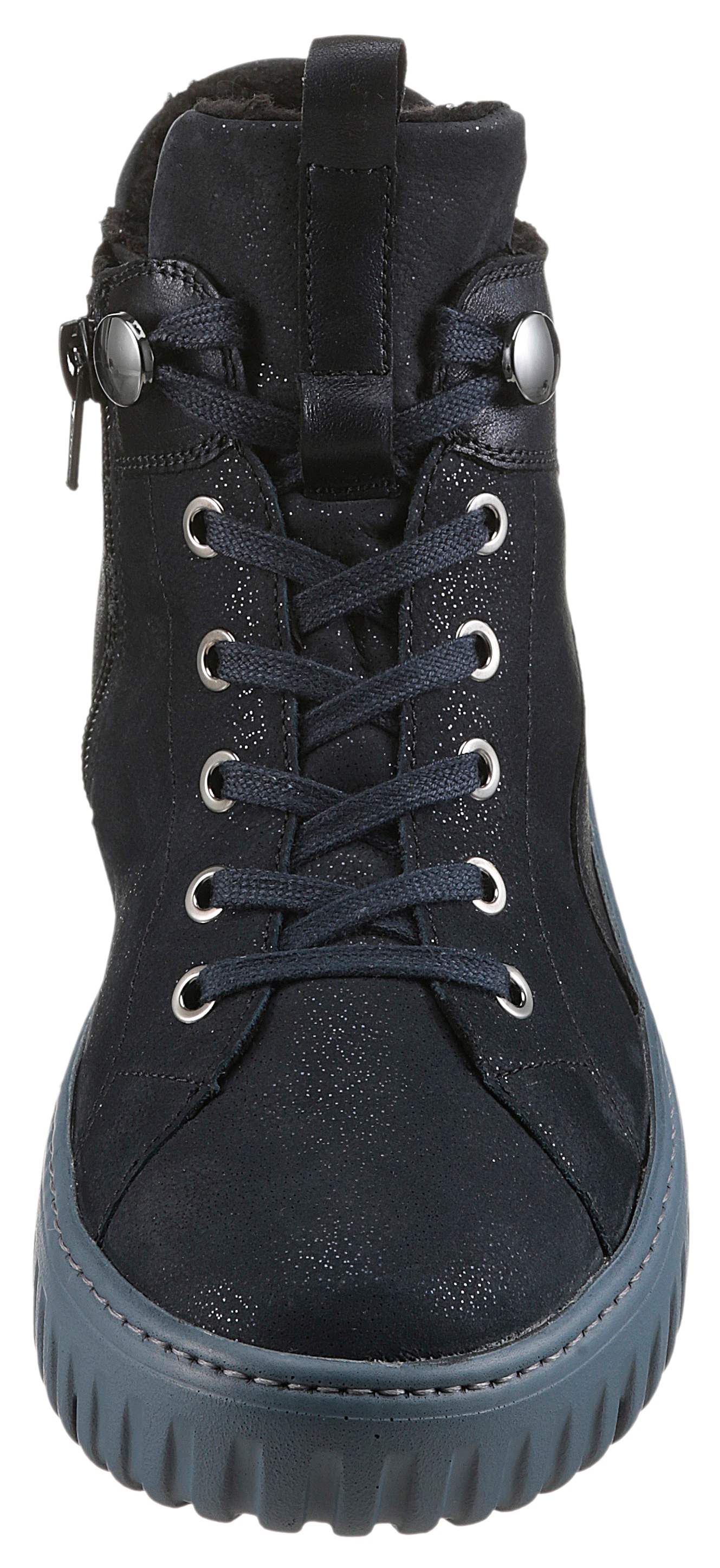 Waldläufer Winterboots »H-LIVIA«, Schnürboots, Komfort-Stiefelette in Bequemweite G (= weit)