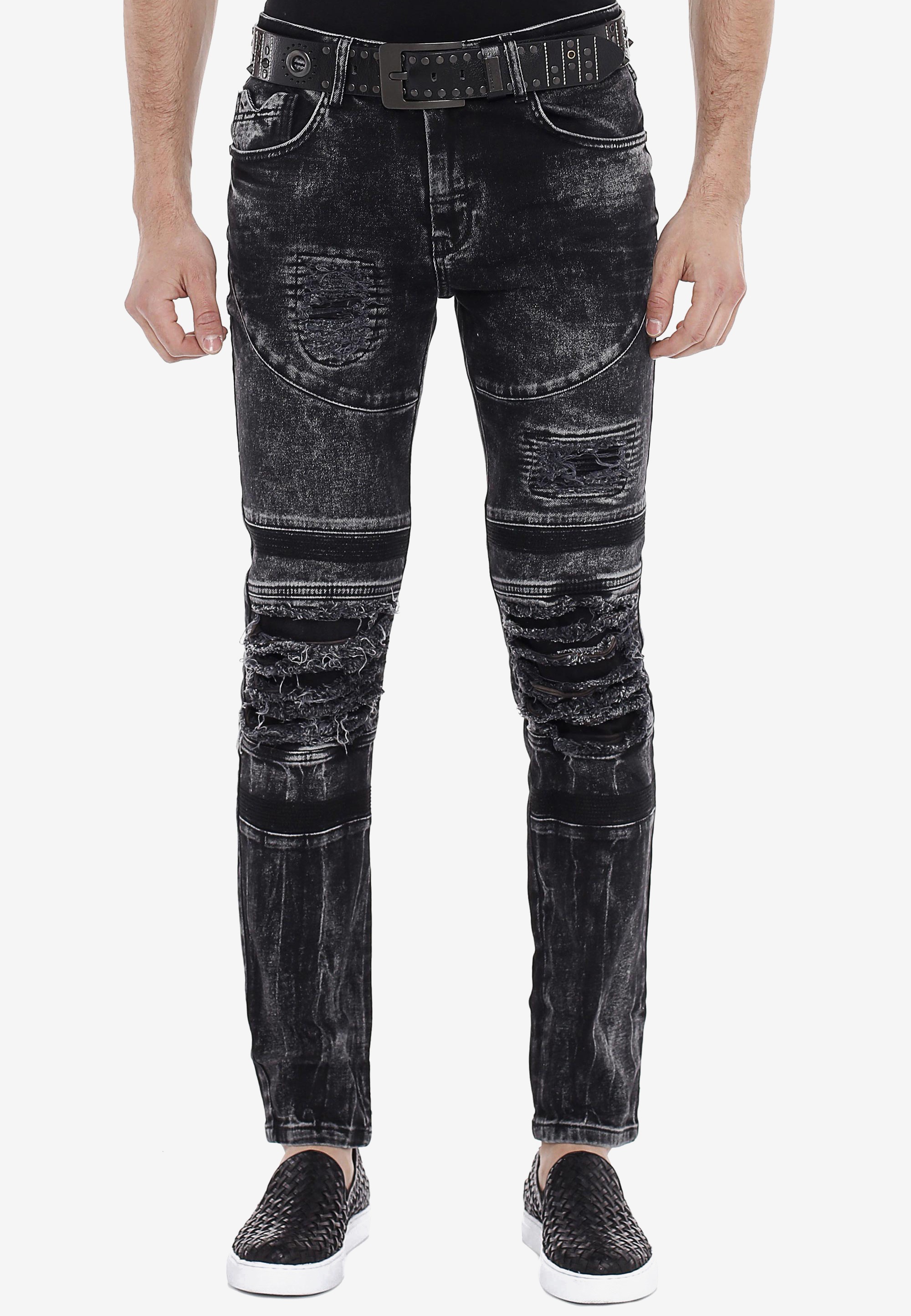 Cipo & Baxx Slim-fit-Jeans, im Used-Destroyed-Look in Straight Fit