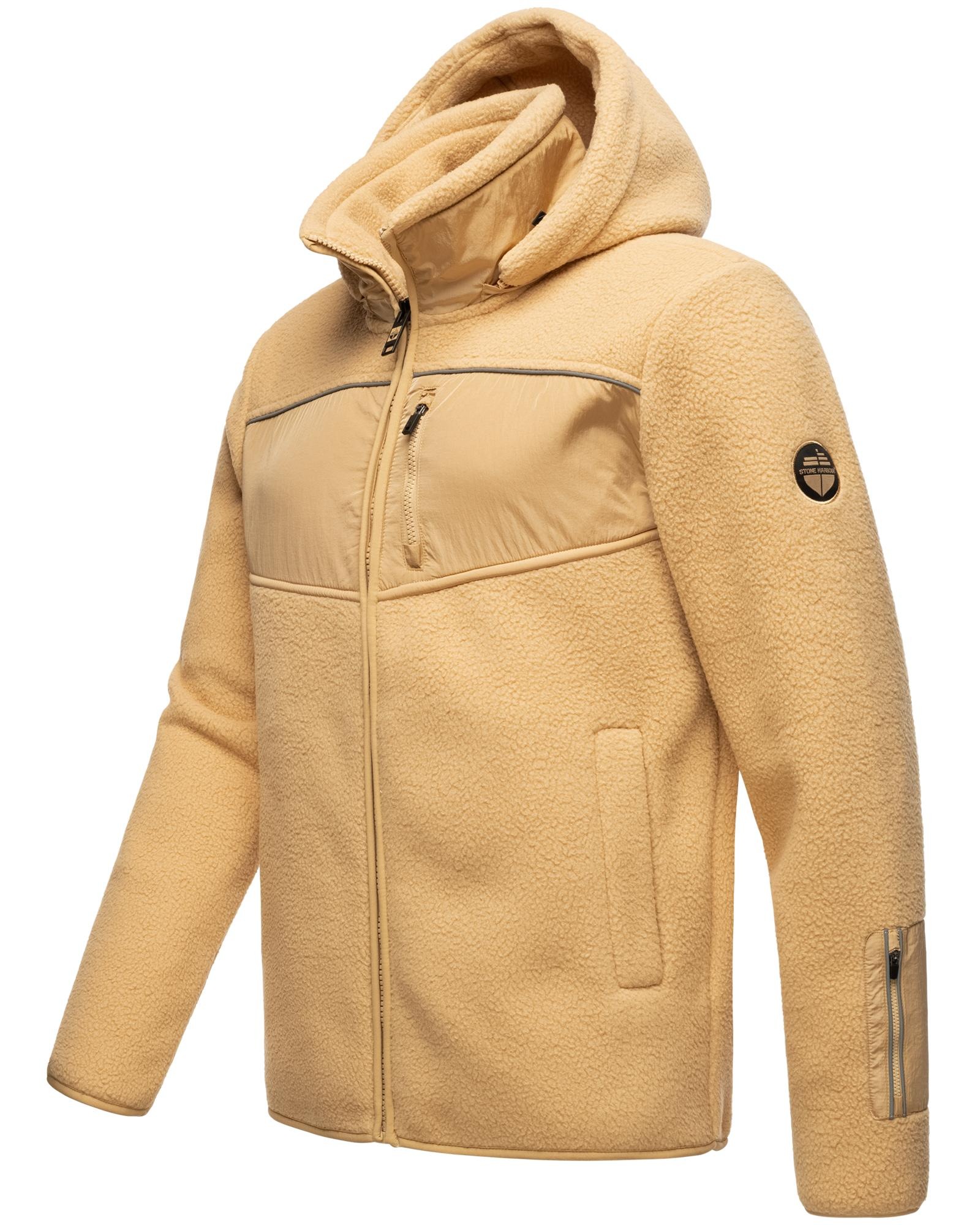 Stone Harbour Fleecejacke »Illian«, mit Kapuze, Sportliche Herren Fleece-Outdoorjacke mit Kapuze