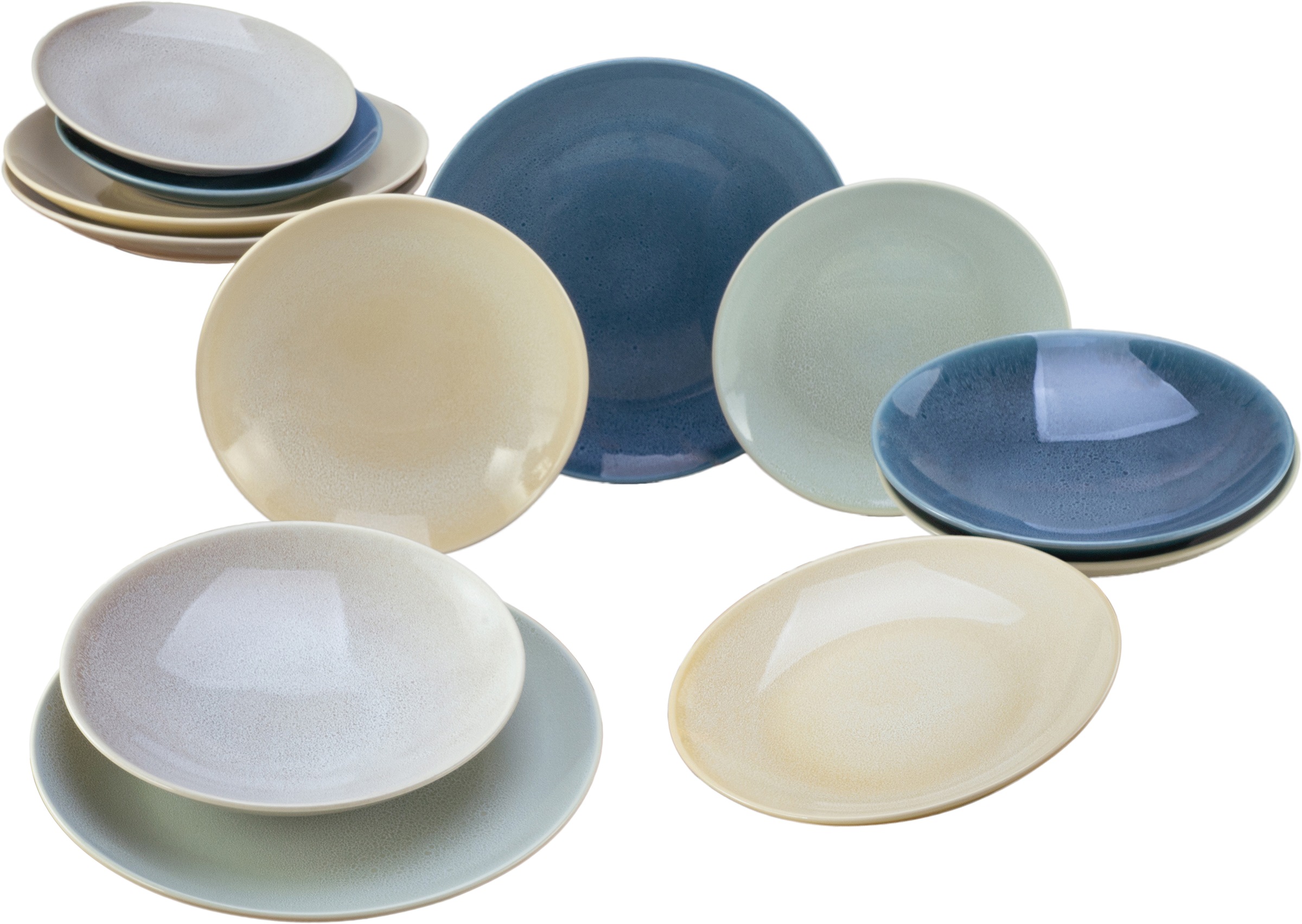 CreaTable Tafelservice "Teller Set, Geschirr-Set Reactive" Service, nostalg günstig online kaufen