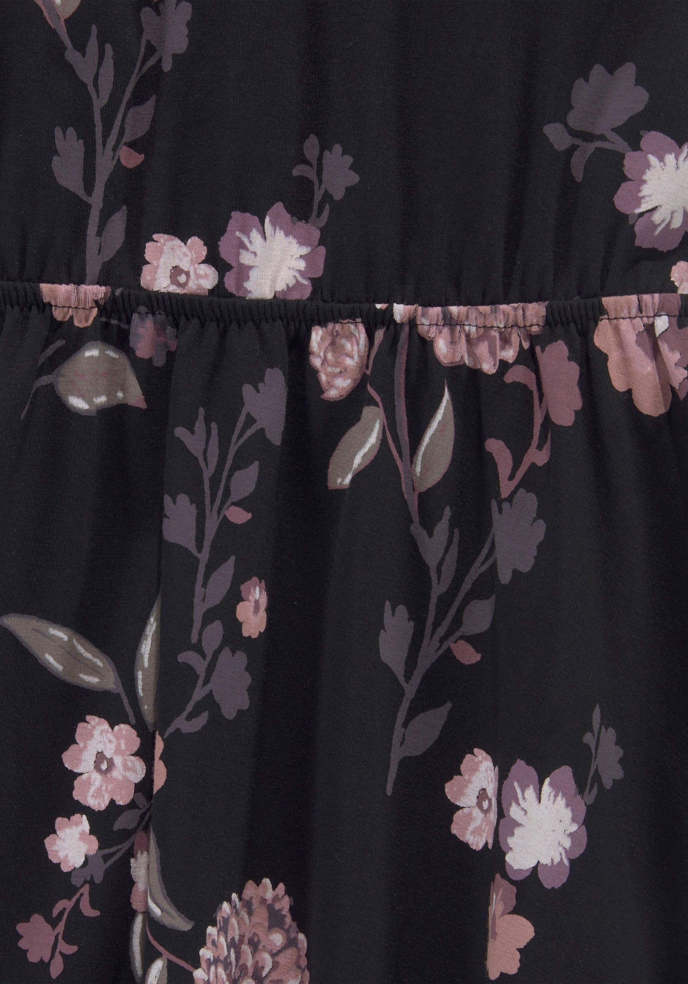 KIDSWORLD Jerseykleid, mit Blumen BAUR | bedruckt kaufen