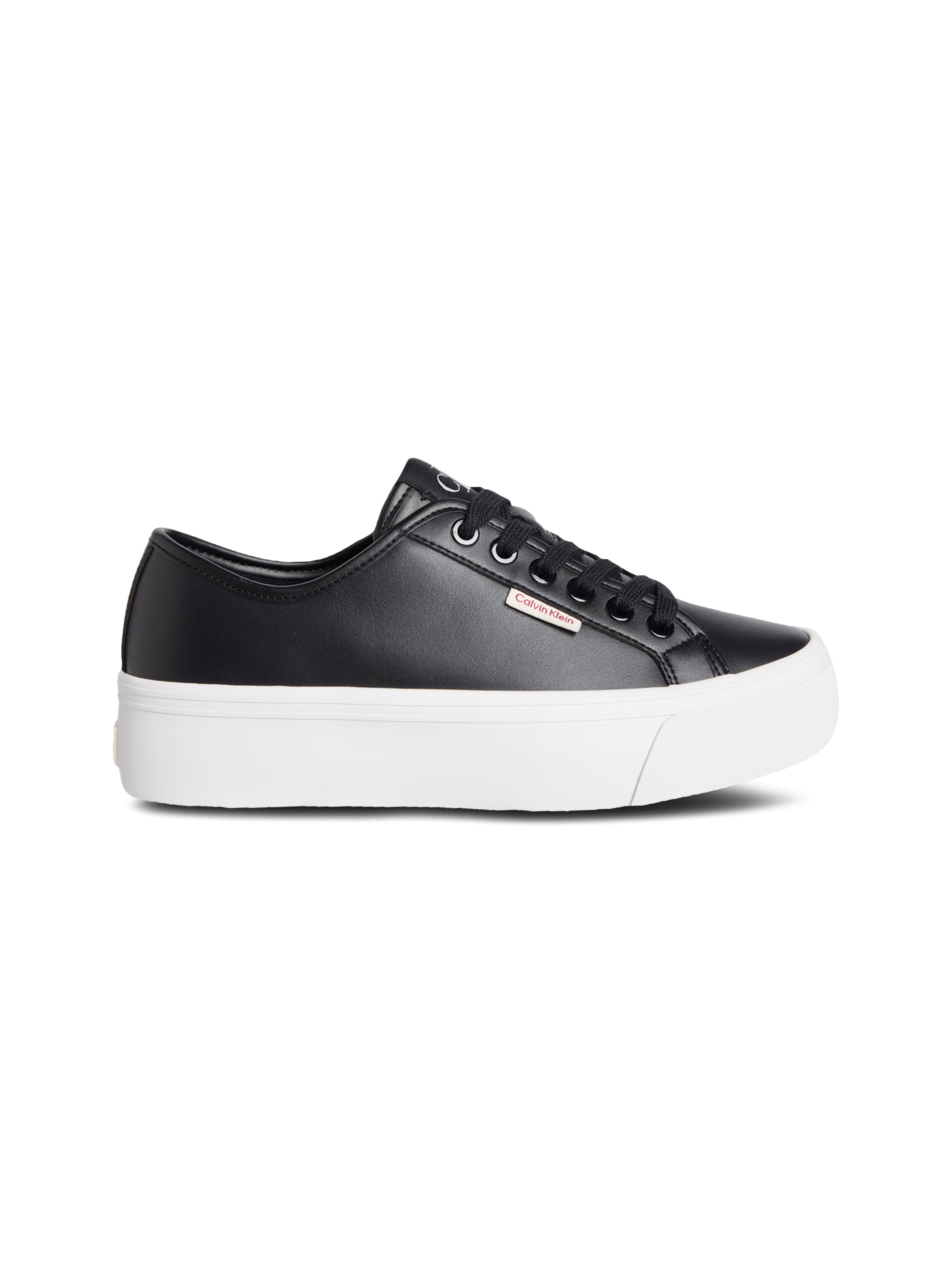 Calvin Klein Jeans Plateausneaker »VULC FLATFORM LTH«, Schnürschuh, Halbschuh, Freizeitsneaker in schlichter Optik