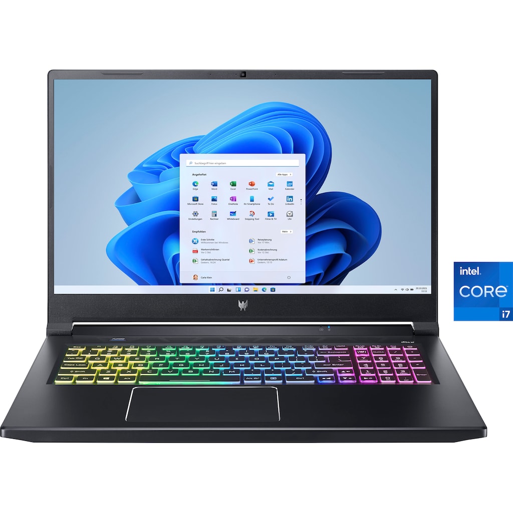 Acer Gaming-Notebook »Predator PH317-55-798R«, 43,94 cm, / 17,3 Zoll, Intel, Core i7, GeForce RTX 3050 Ti, 1000 GB SSD