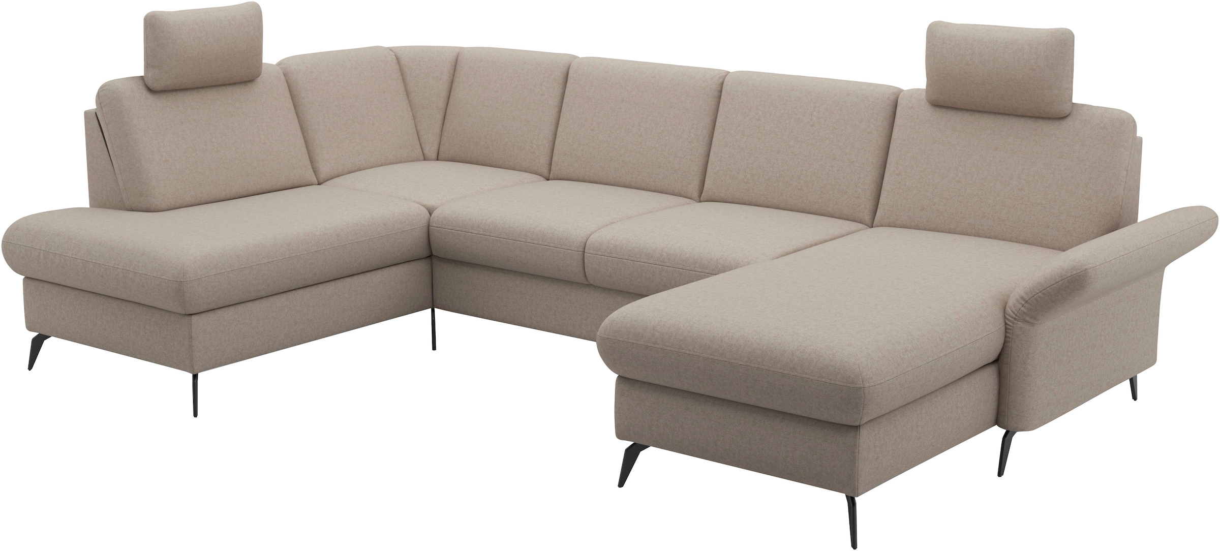 Home affaire Wohnlandschaft »Rochelle«, optional: Armteilverstellung, klappbar, Bettkasen