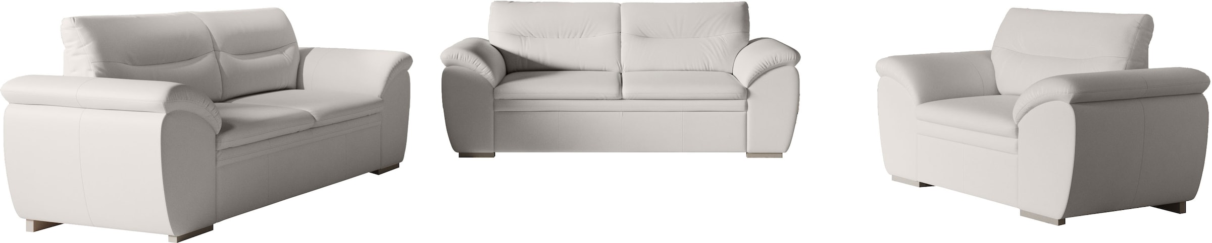 COTTA Polstergarnitur »Leandra«, Set bestehend aus: 2-Sitzer & 2,5-Sitzer