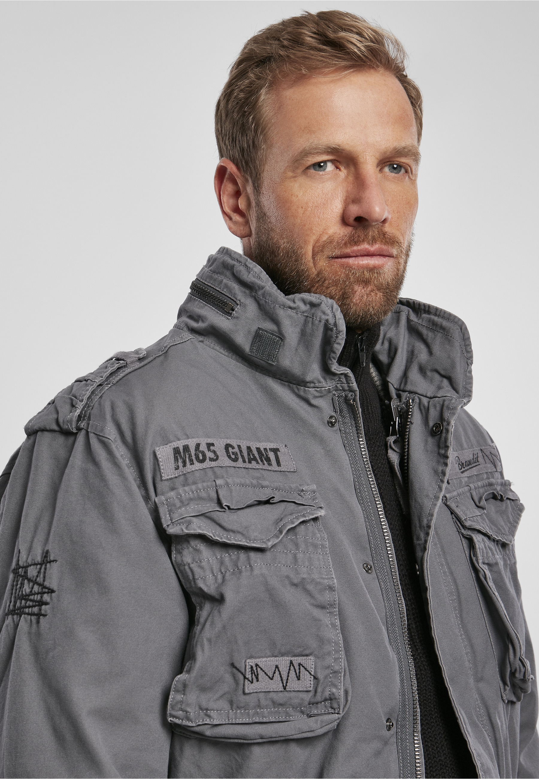 Brandit Winterjacke »Brandit Herren M-65 Giant Jacket« 1 Stk. tlg. ohne Kapuze