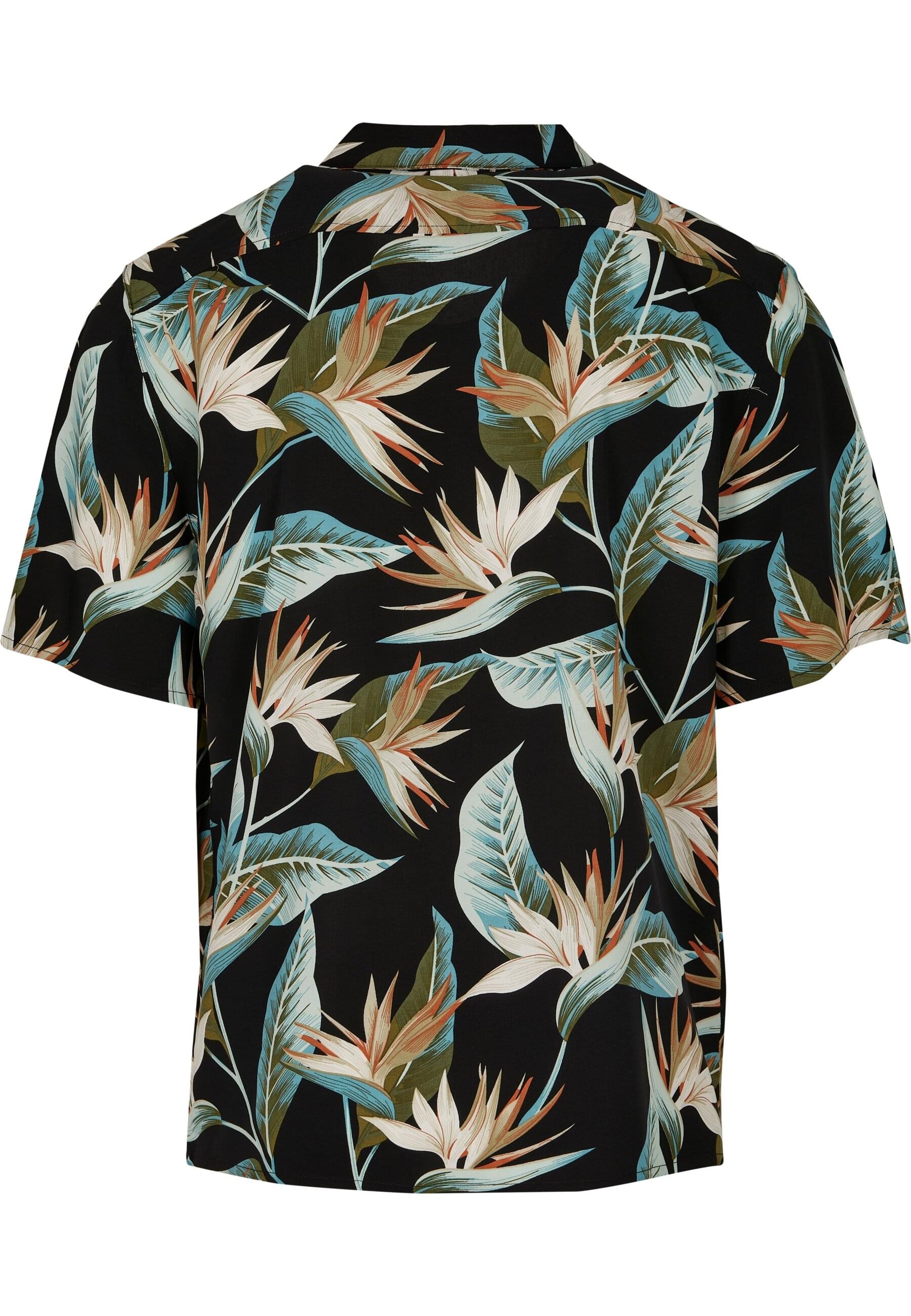 URBAN CLASSICS Langarmhemd "Urban Classics Herren Blossoms Resort Shirt" 1 günstig online kaufen