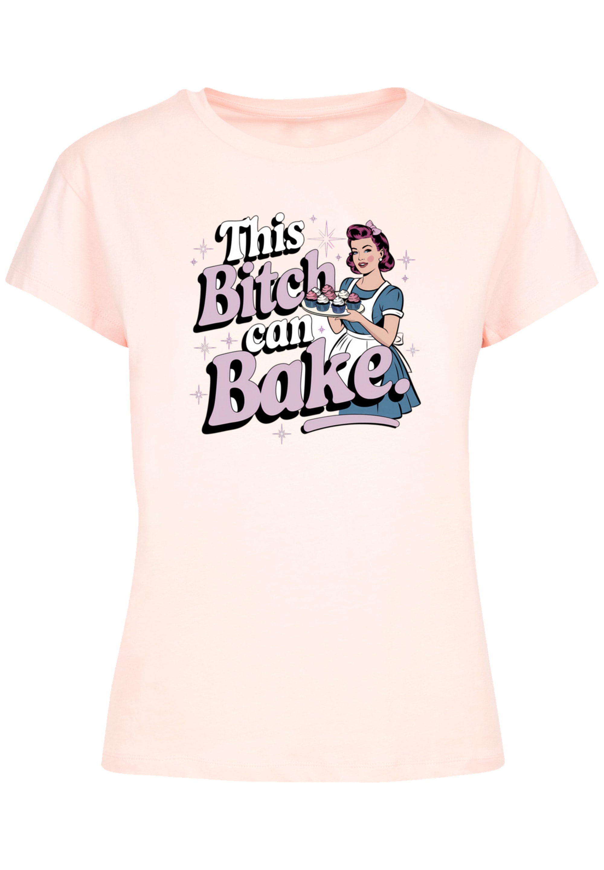 F4NT4STIC T-Shirt »Vintage Pin Up Bäckerin« Premium Qualität