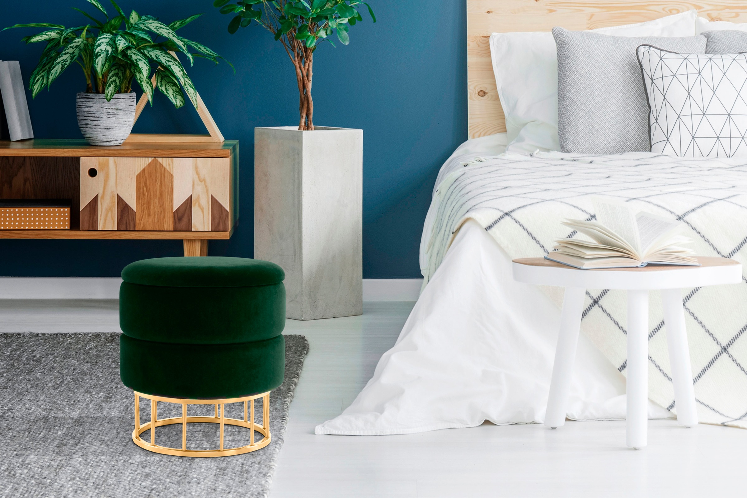 Kayoom Stauraumhocker "Hocker Zero 525, Sitzhocker mit Komfort,runde, moder günstig online kaufen