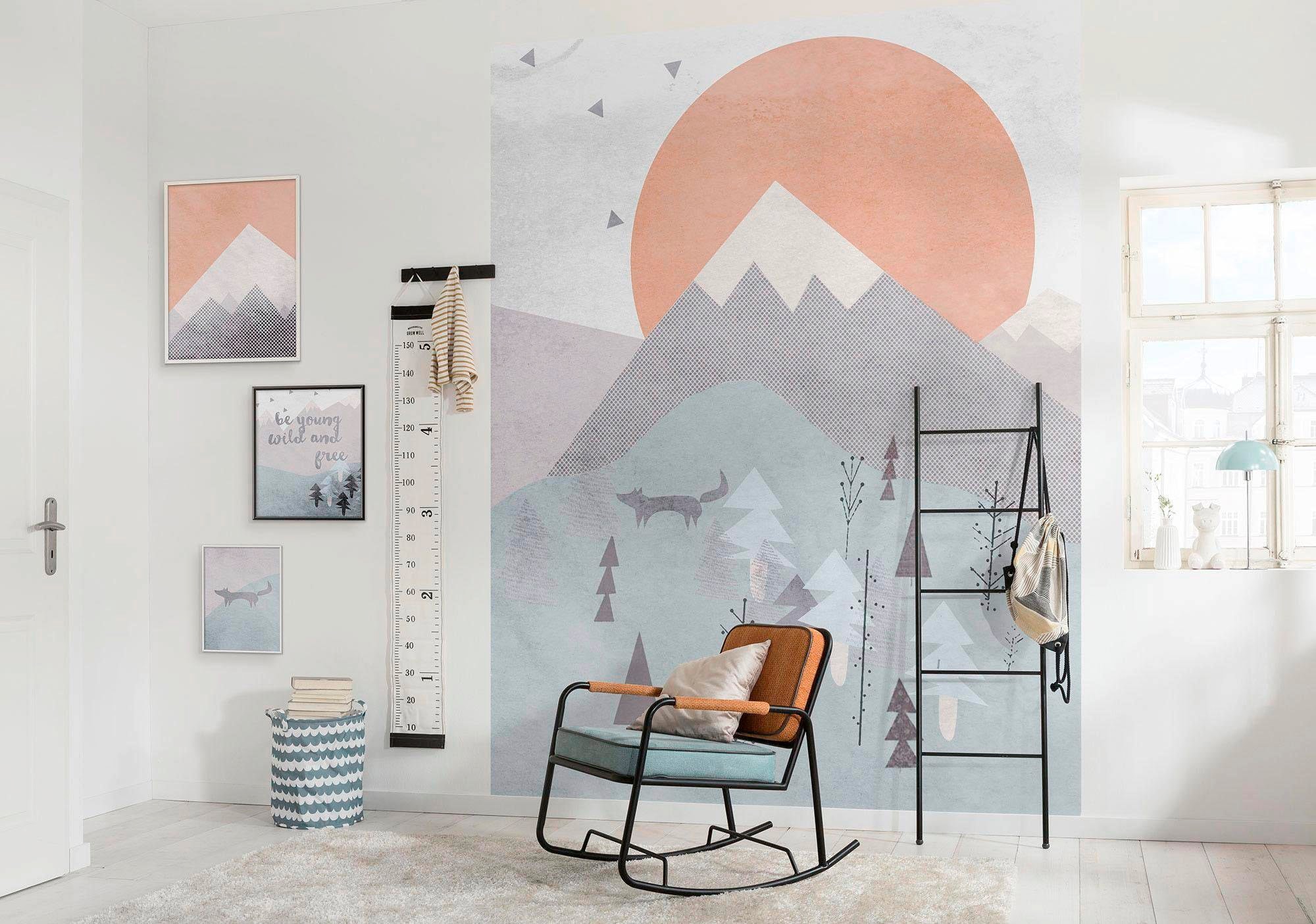 Komar Bild »Wild and Free Mountain«, Formen-Kunst, (1 St.), Wandbild zur Dekoration - ohne Rahmen