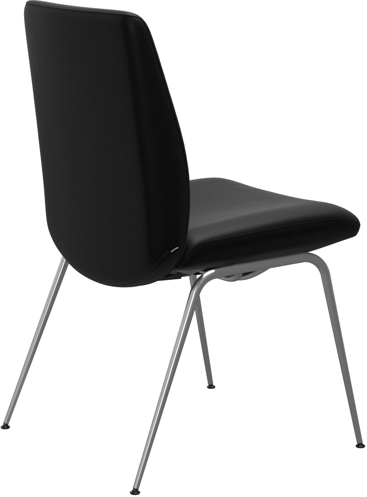 Stressless® Polsterstuhl »Laurel«, Leder BATICK, Low Back, Größe L, mit Beinen aus Stahl in Schwarz matt