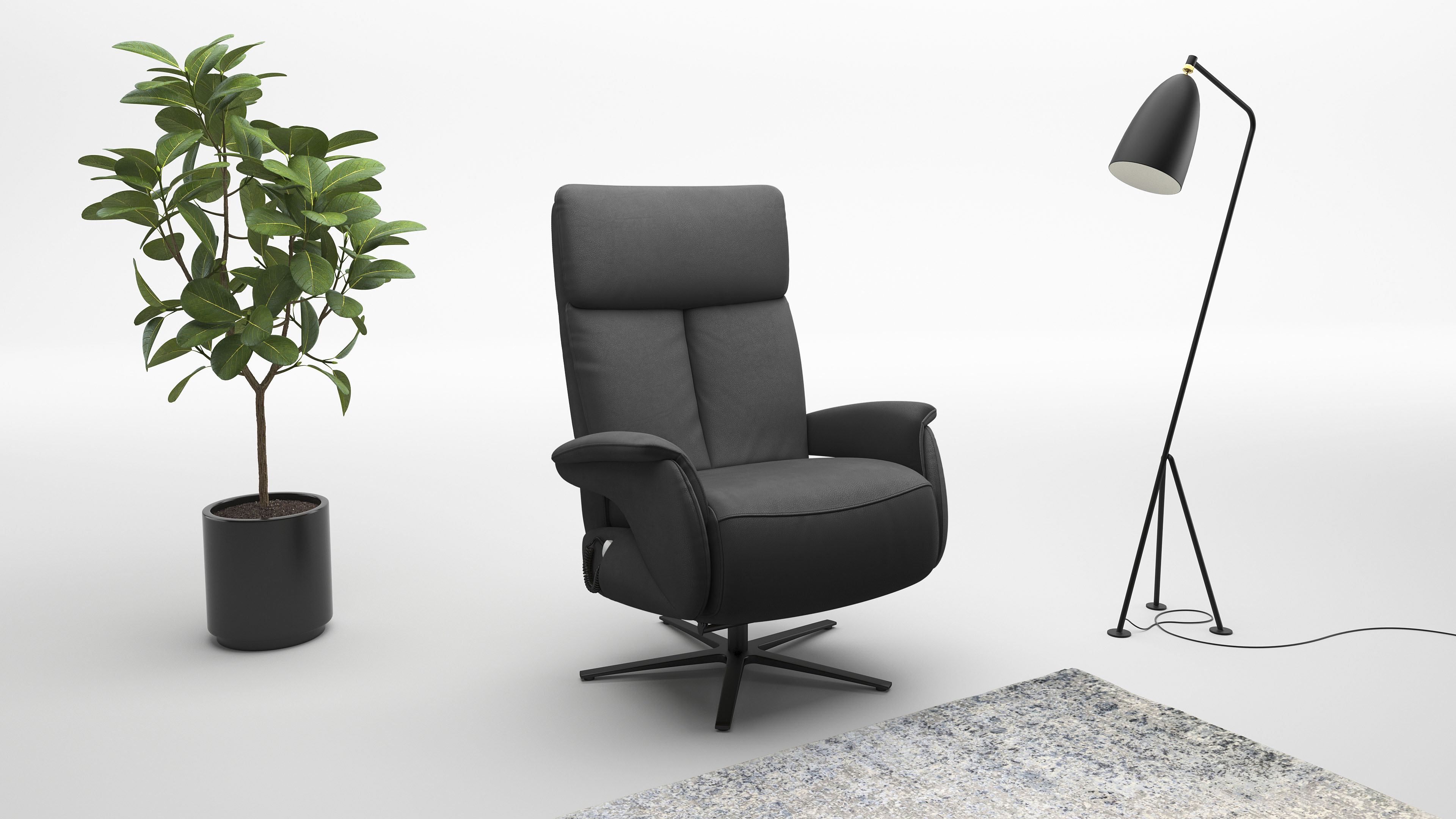 sit&more TV-Sessel "Triple Seven Xtra large, bis 200kg belastbar, mit Herz-Waage Funktion" inkl. Kopfteil- & Drehfunktion, wahlweise mit Akku und Aufstehhilfe
