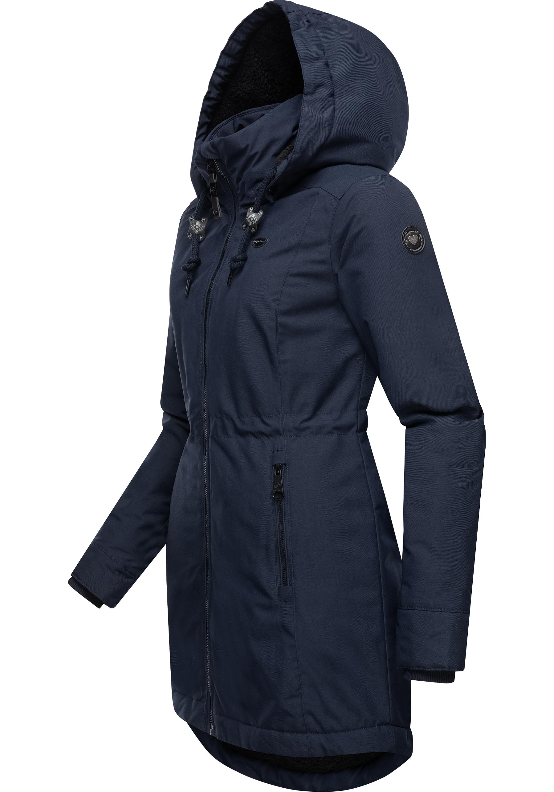 Ragwear Winterjacke »Dakkota«, mit Kapuze, Wasserdichter Winterparka mit Teddyfleece Innenfutter