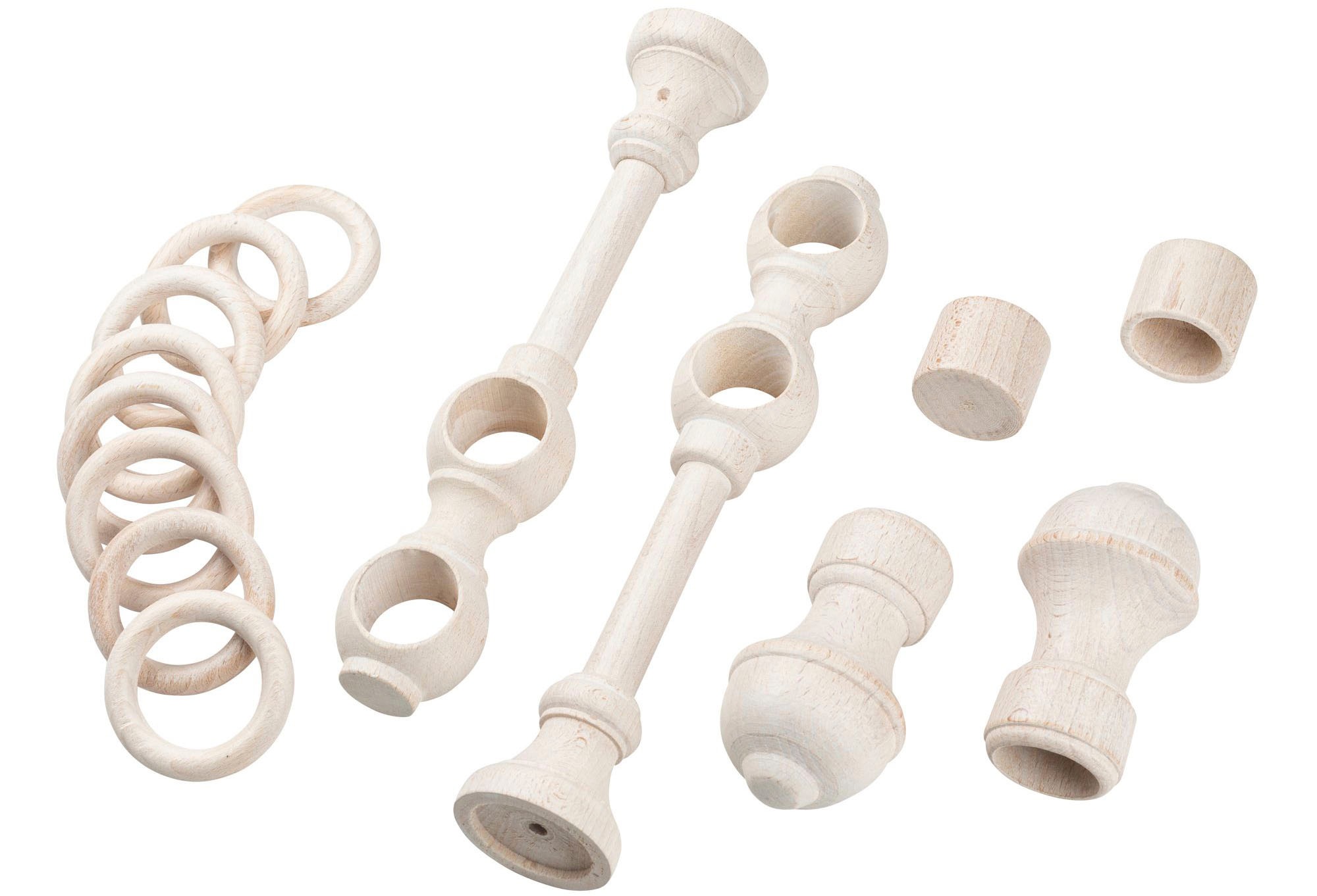 SN DECO GROUP Gardinenstange »Ares«, 2 läufig-läufig, Fixmaß