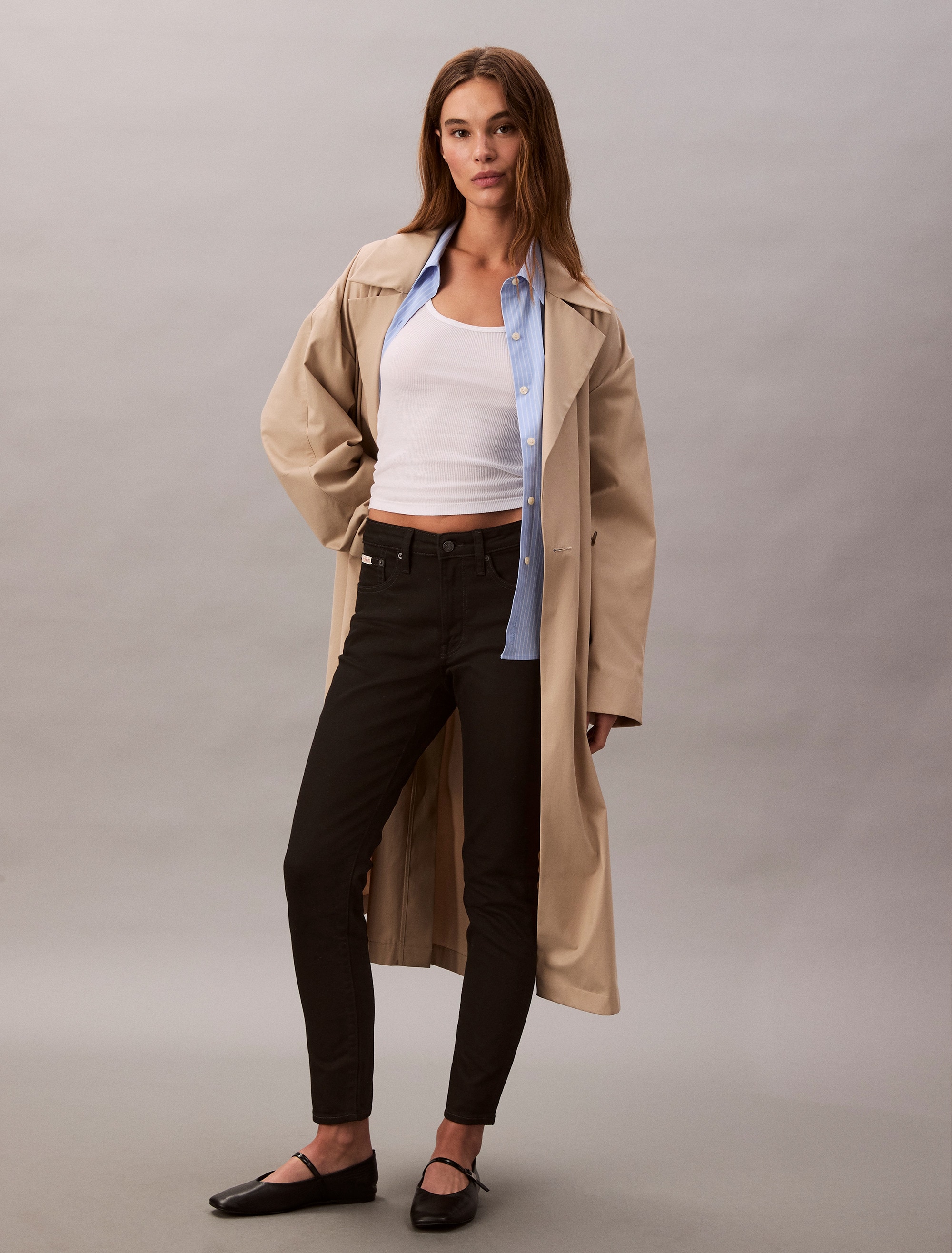 Calvin Klein Jeans Skinny-fit-Jeans »MID RISE SKINNY«, Mit Gürtelschlaufen
