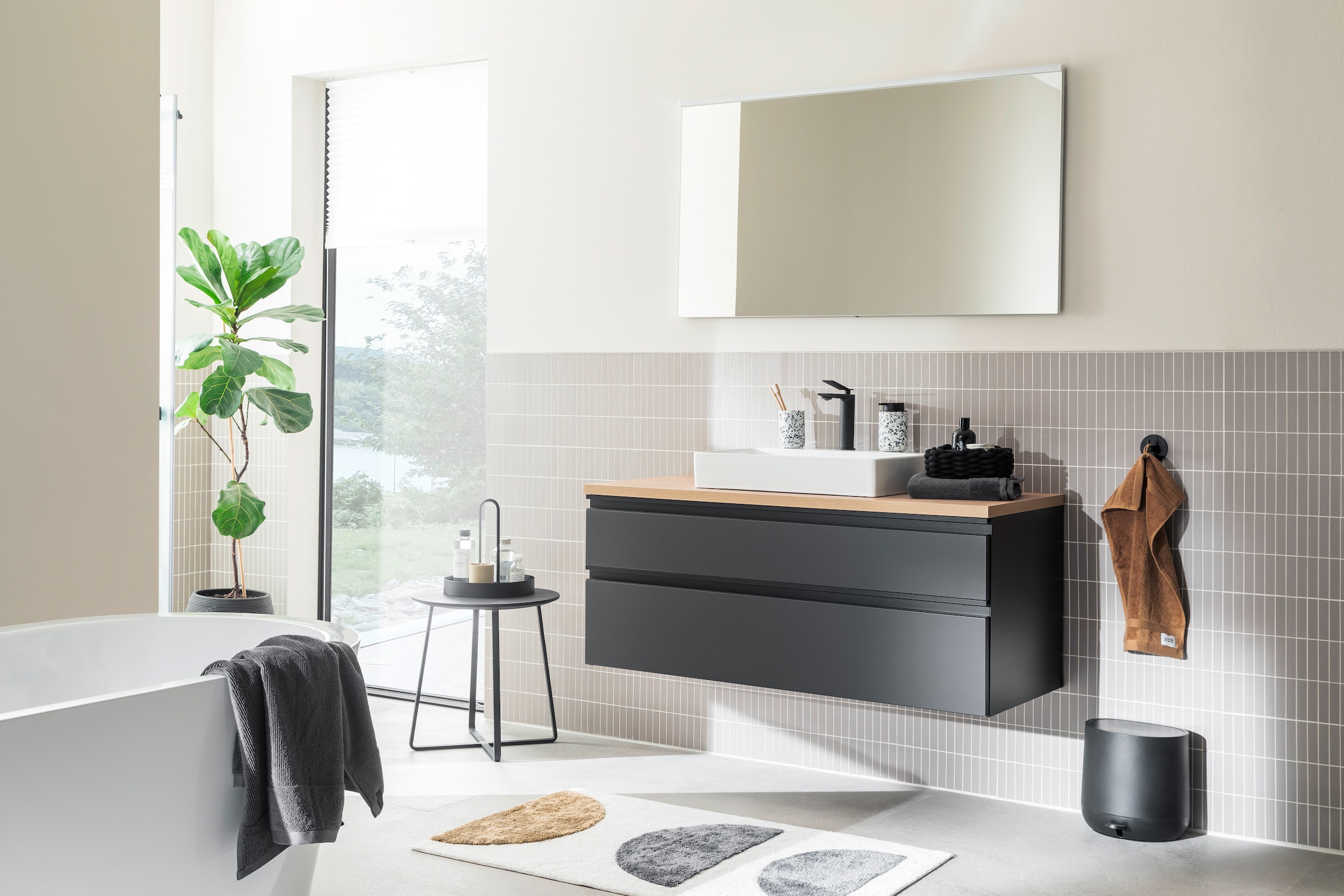 SCHÖNER WOHNEN-Kollektion Badematte »Barbados 234« Höhe 17 mm fußbodenheizungsgeeignet kuschelweicher Badezimmerteppich, waschbar