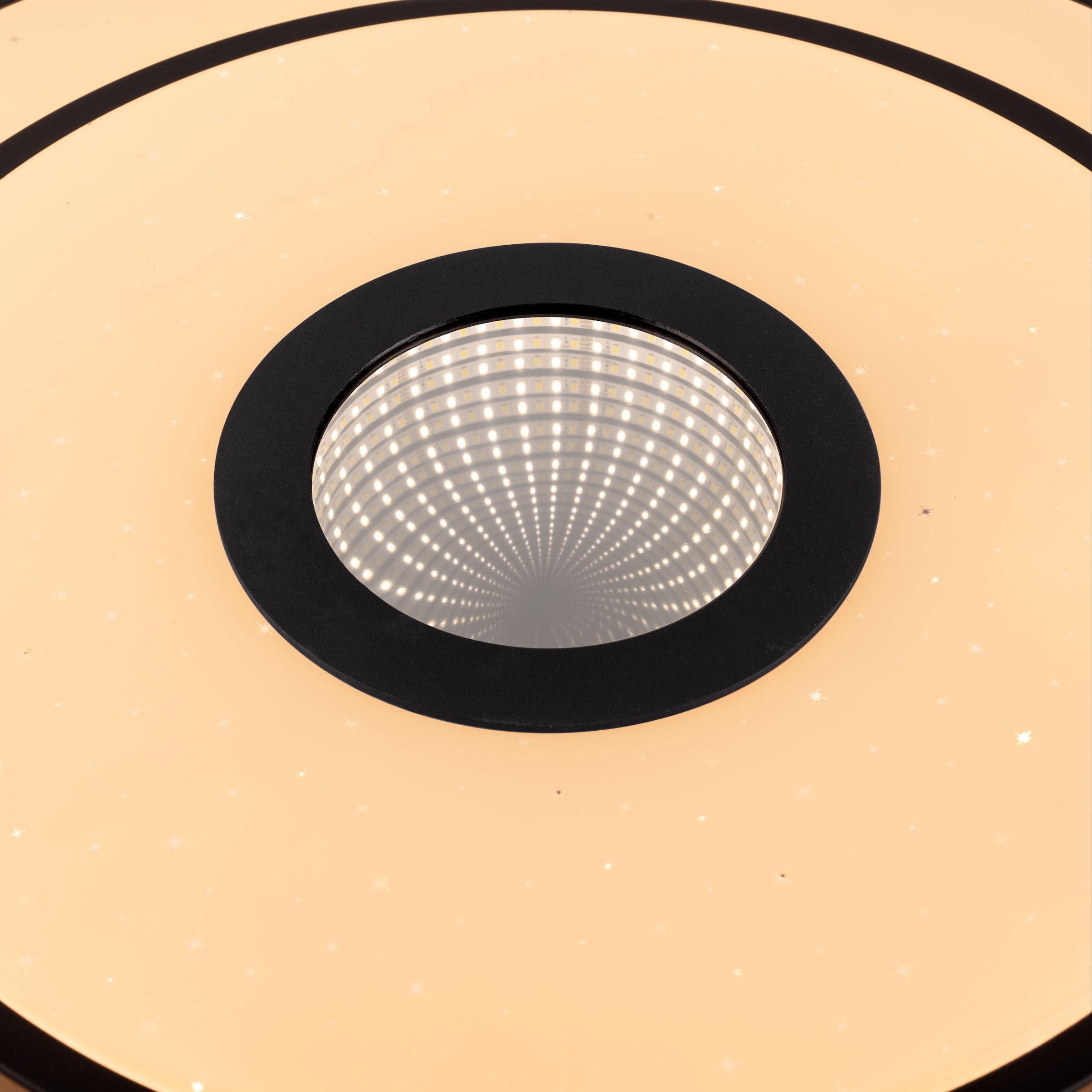 näve LED Deckenleuchte »Genua« LED-Modul 1 Stk. warmweiß - kaltweiß Dimmbar per IR-Fernbedienung, CCT, Memory, Nachlicht, Kristalleffekt