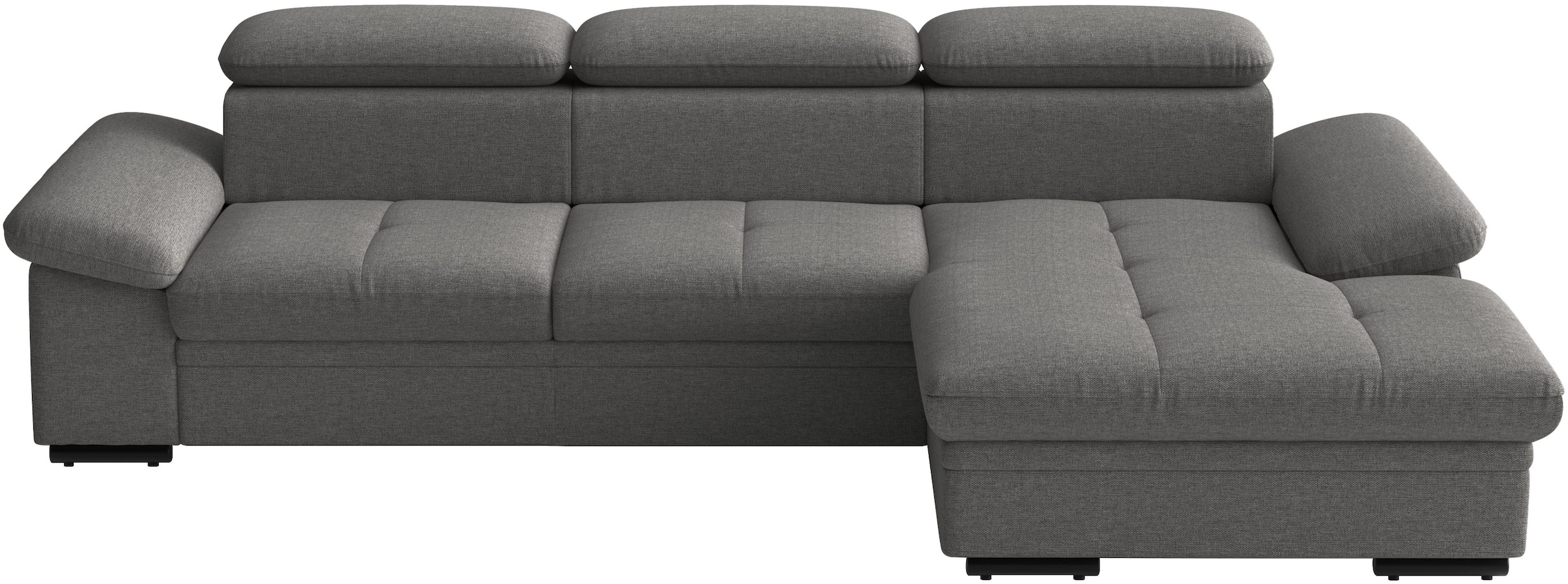 sit&more Ecksofa "Viola L-Form, B: 260 cm, Arm- & Kopfteilverstellung" optional Schlaffunktion,inkl Armteil- & Kopfteilverstellung