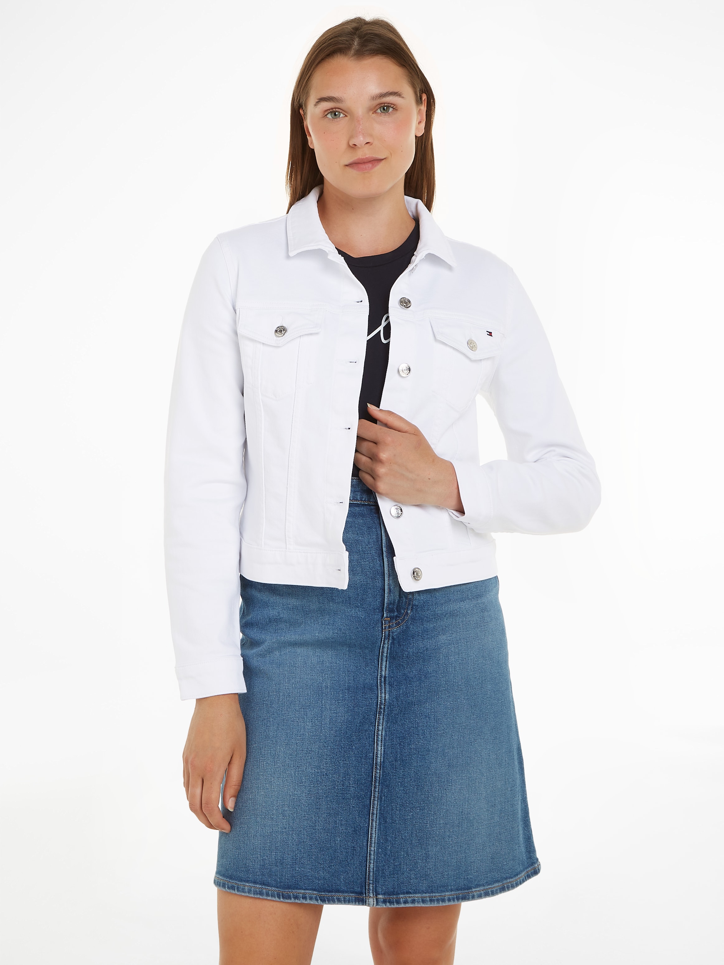 Jeansblazer »DNM SLIM JACKET WHITE«, mit Markenlabel