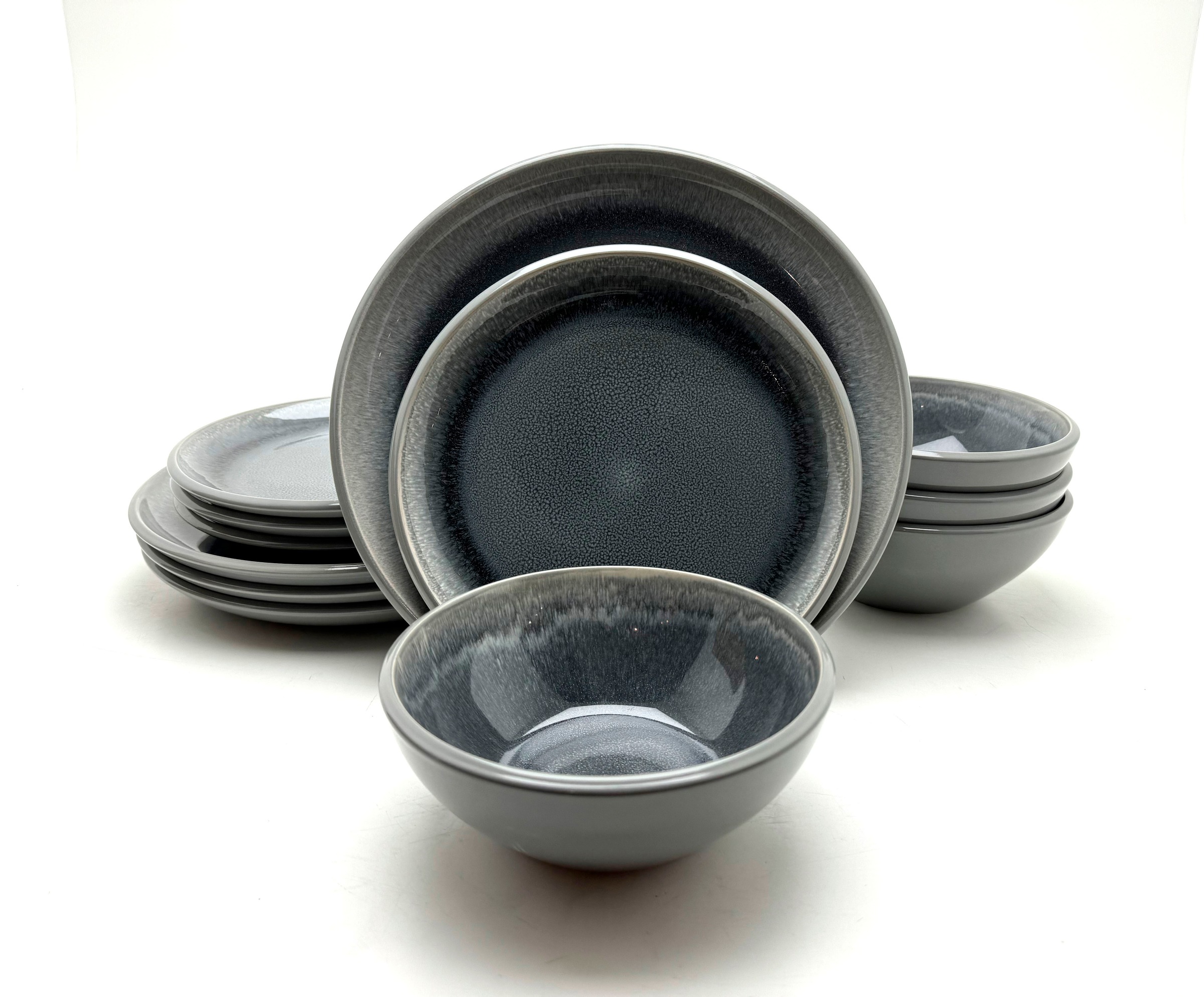 my home Tafelservice "Gerdrup" Reaktivglasur, jedes Stück ein Unikat günstig online kaufen