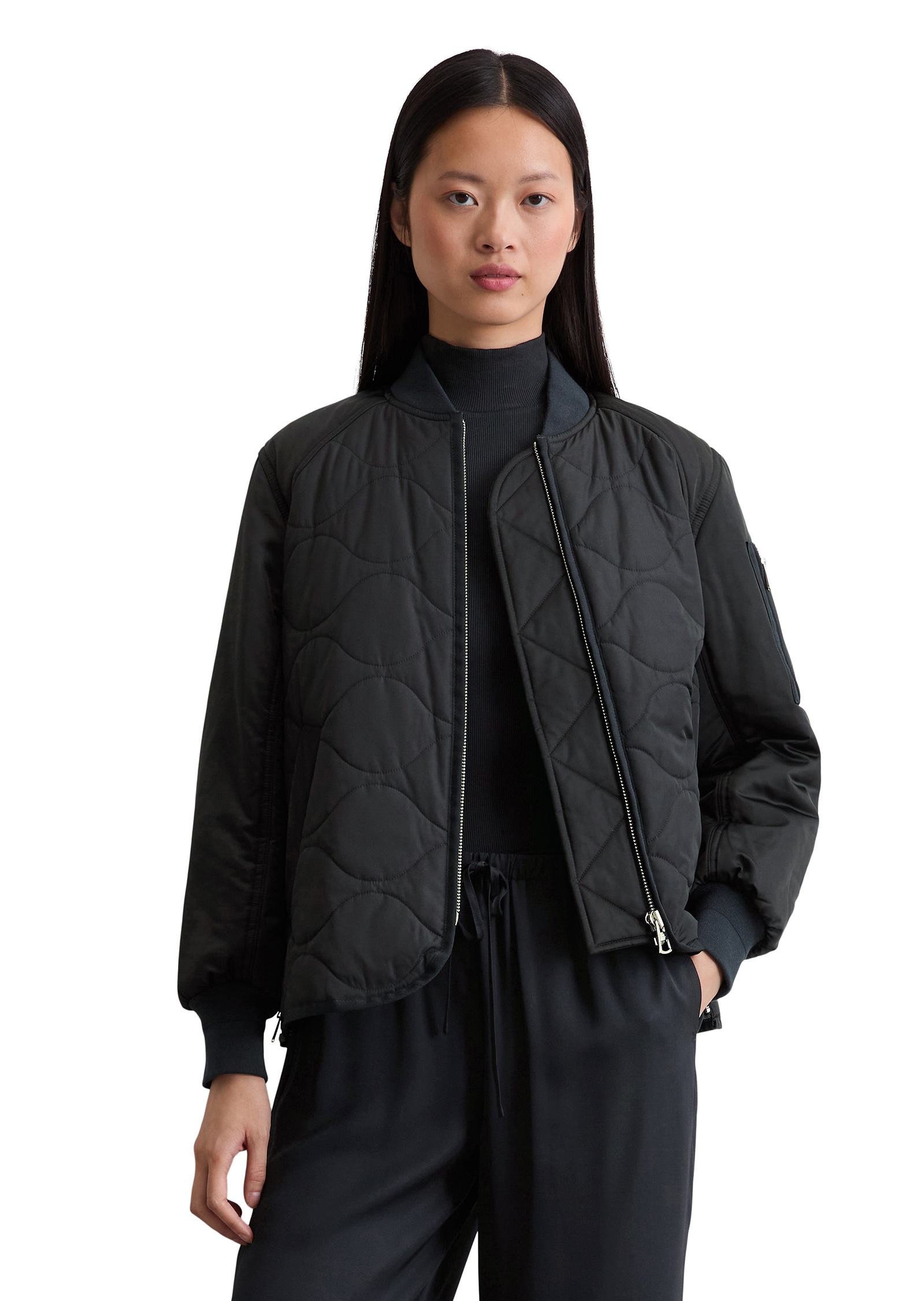 Marc OPolo Outdoorjacke "im Cape-Stil", ohne Kapuze günstig online kaufen
