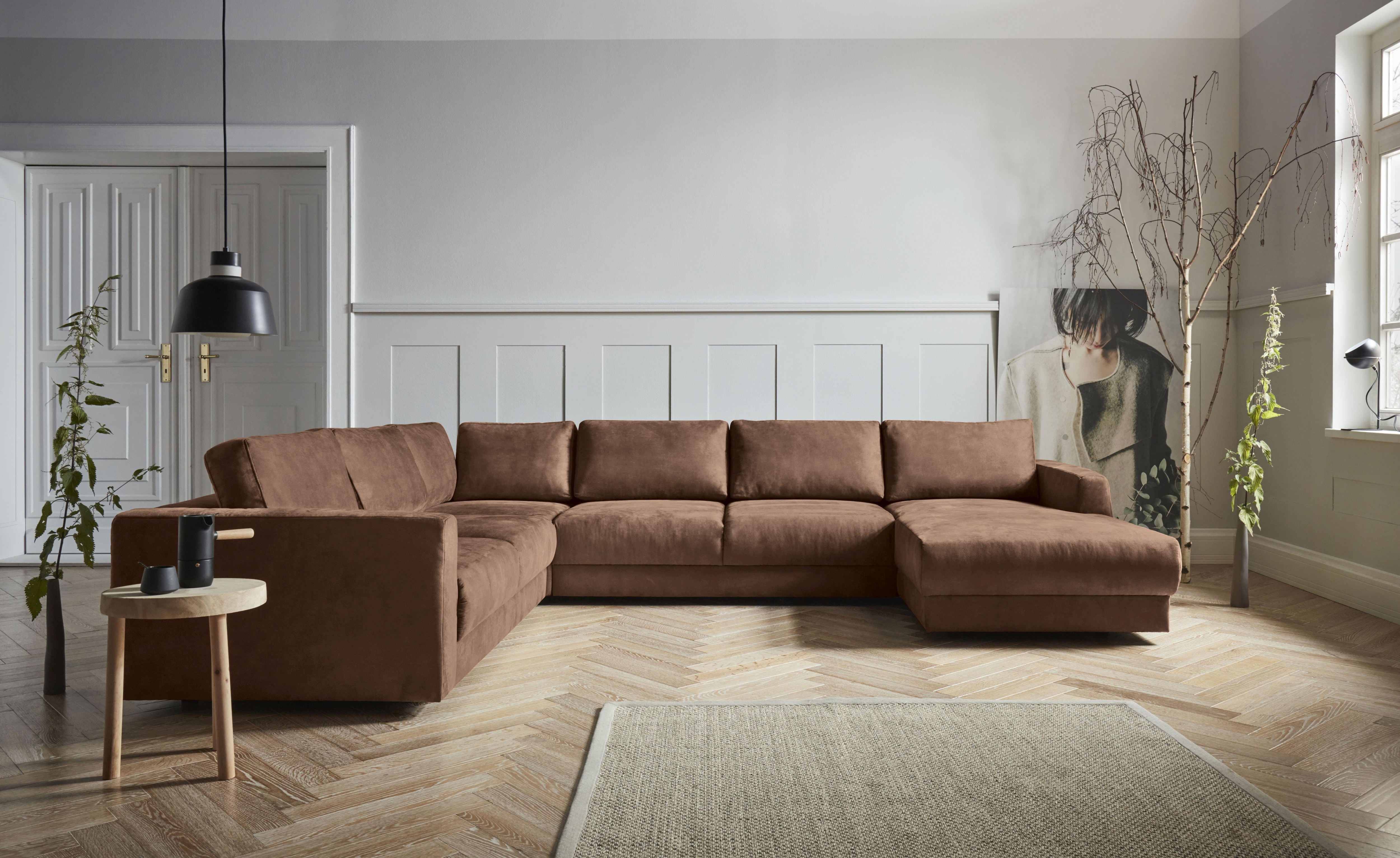 OTTO home Wohnlandschaft "Hobro U-Form" in 3 Bezugsqualitäten in vielen Farben