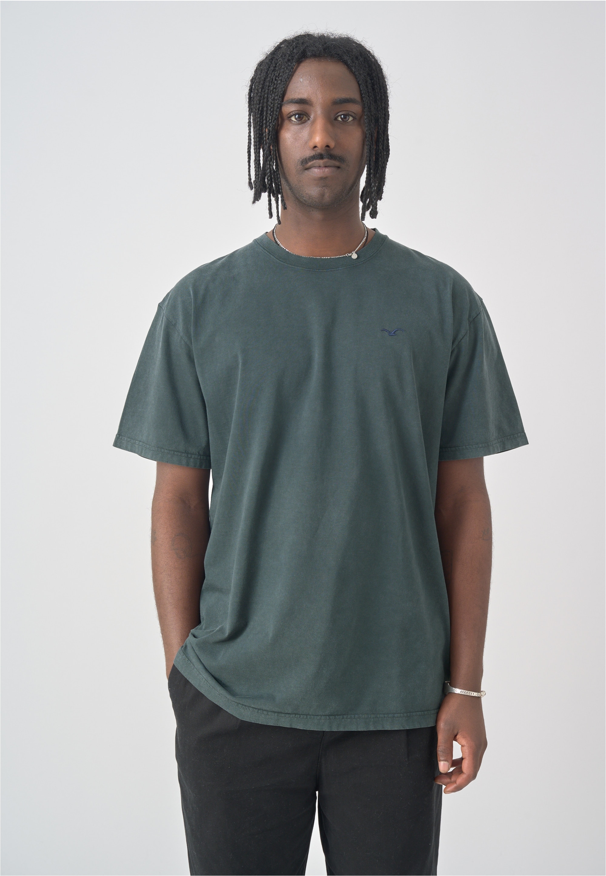 Cleptomanicx T-Shirt "Boxy Tee Ligull Washed" mit lockerem Schnitt