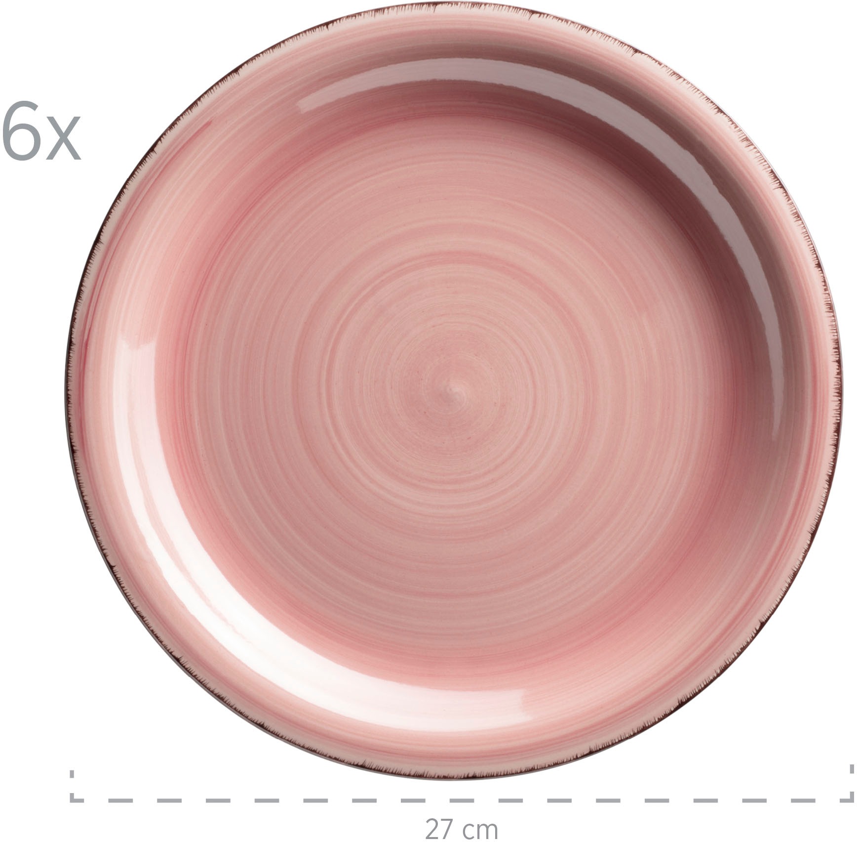 OTTO home Tafelservice "Teller Set, Geschirr-Set Bell Tempo" rustikale Holz günstig online kaufen