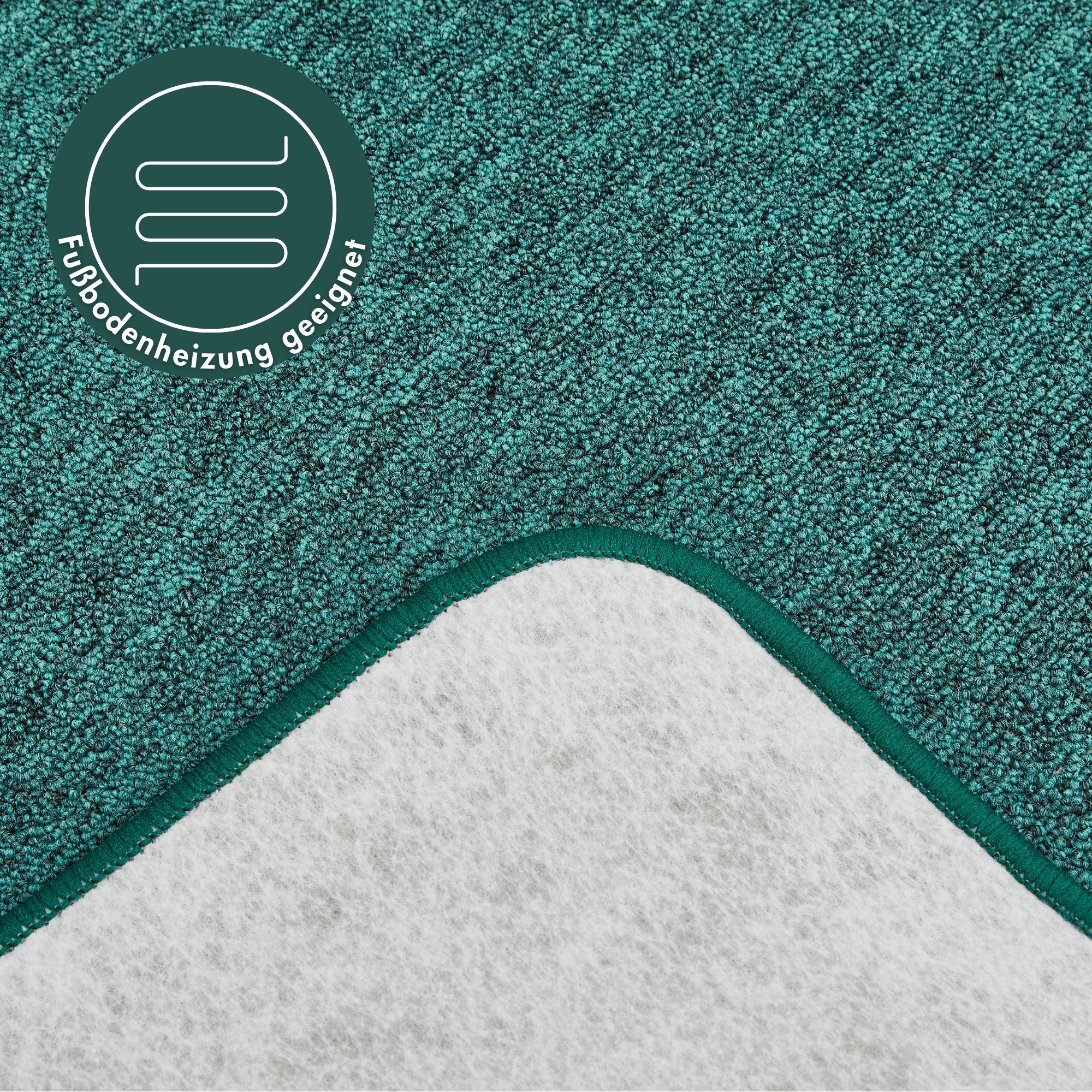 ANDIAMO Luton Loop Pile Rug Green 50x80cm 3