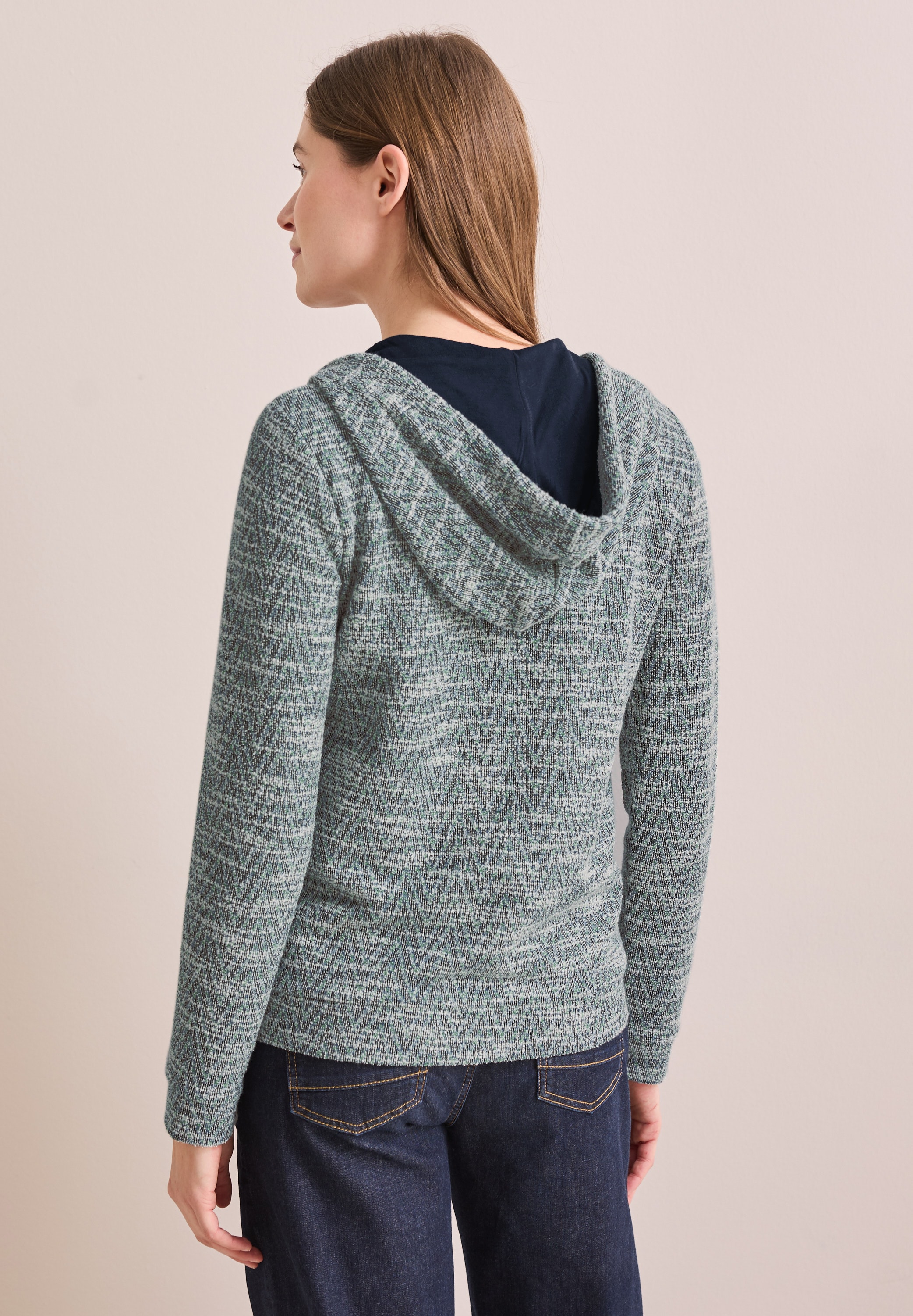 Cecil Langarmshirt, mit Kapuze mit Tunnelzugband