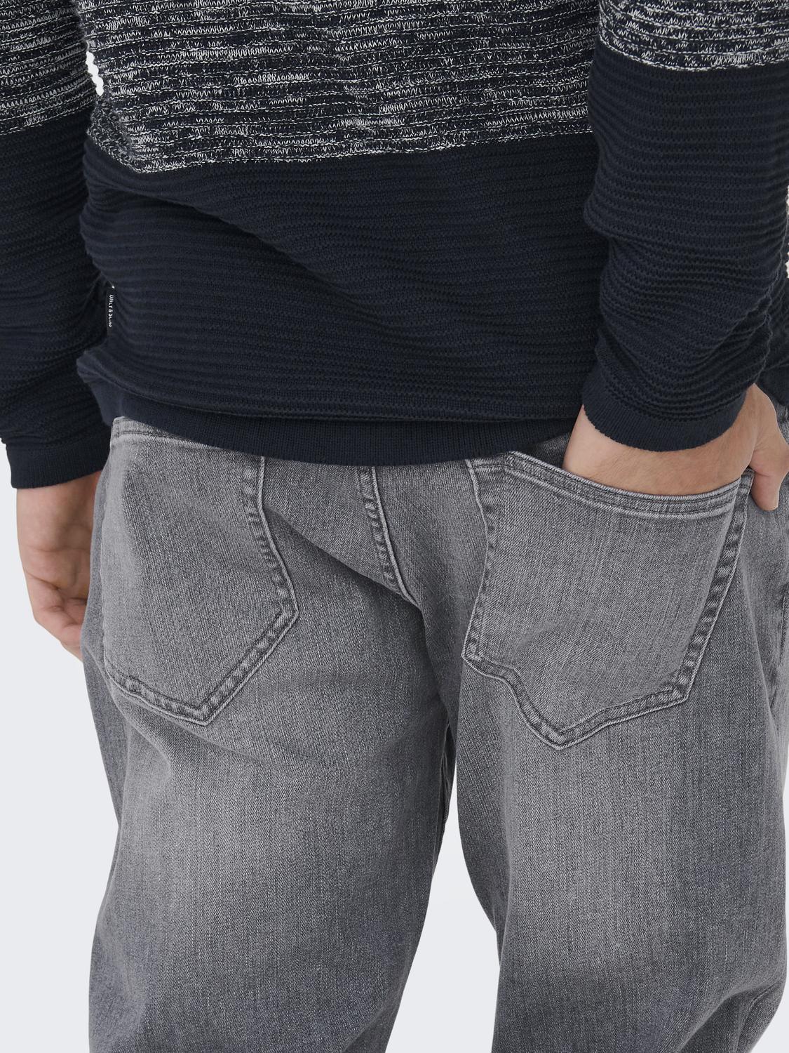 Thumbnail - ONLY & SONS Straight-Jeans "ONSWEFT REGULAR WB 0021 TAI DNM NOOS", im 4-Pocket-Style