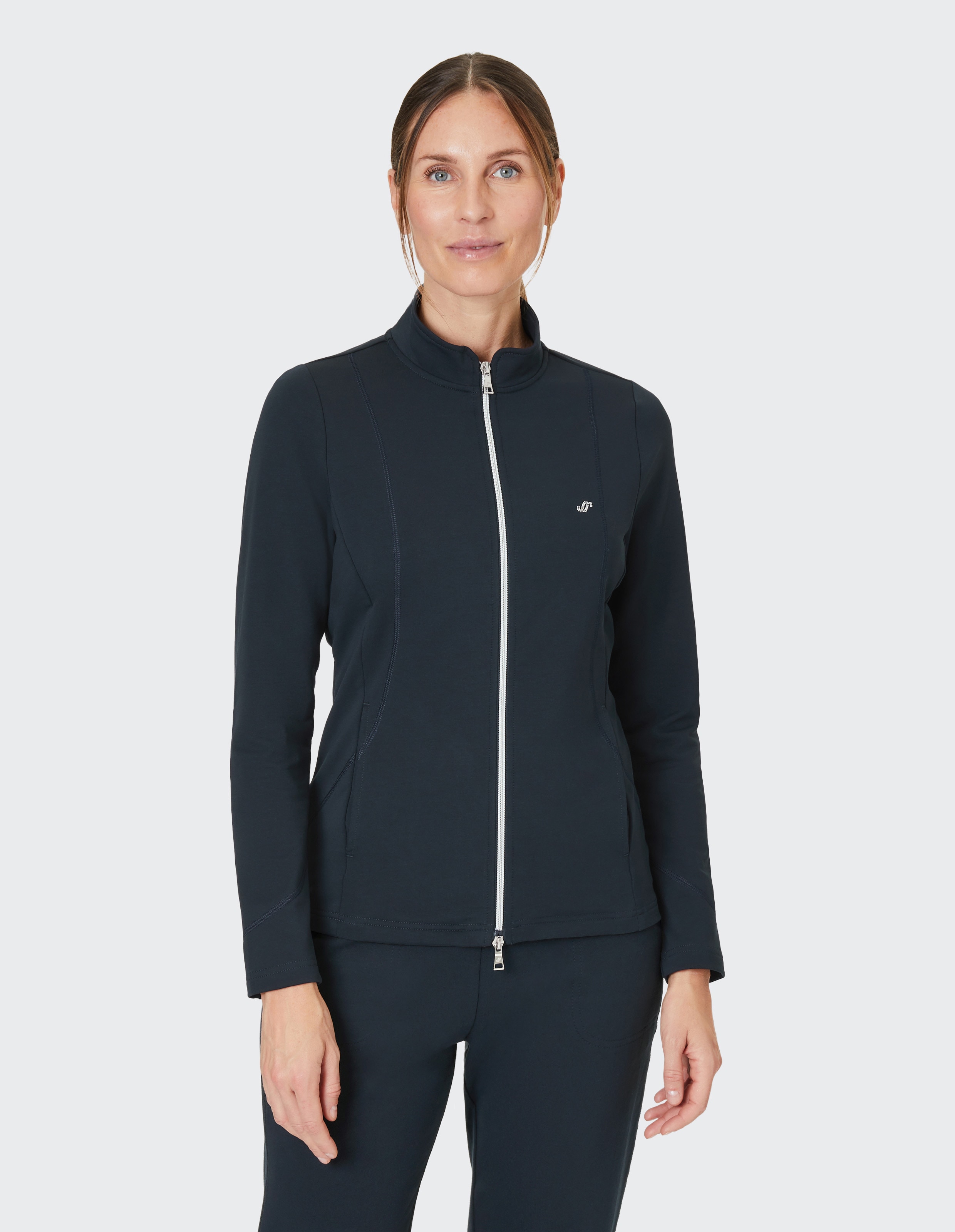 Joy Sportswear Sweatjacke "DORIT" mit Reißverschluss, Langarm, aus Baumwolle, Polyester und Elasthan