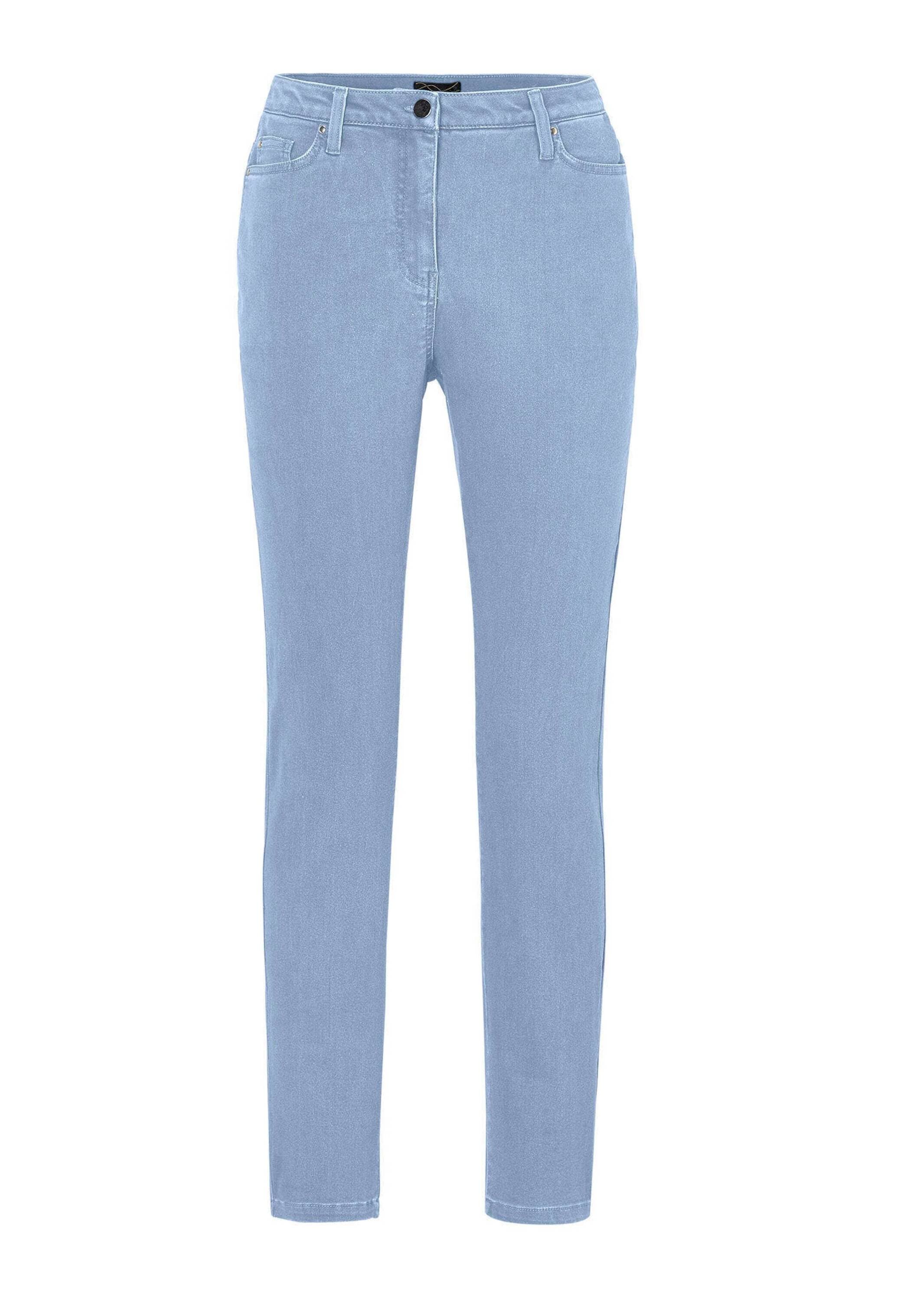 GOLDNER Regular-fit-Jeans "Lange Freizeithose BELLA mit Formbund" Ohne