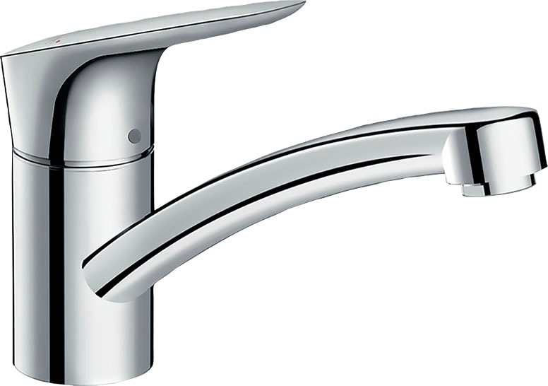 hansgrohe Küchenarmatur "Logis M31", 120 CoolStart wassersparend 1 Strahlart, chrom