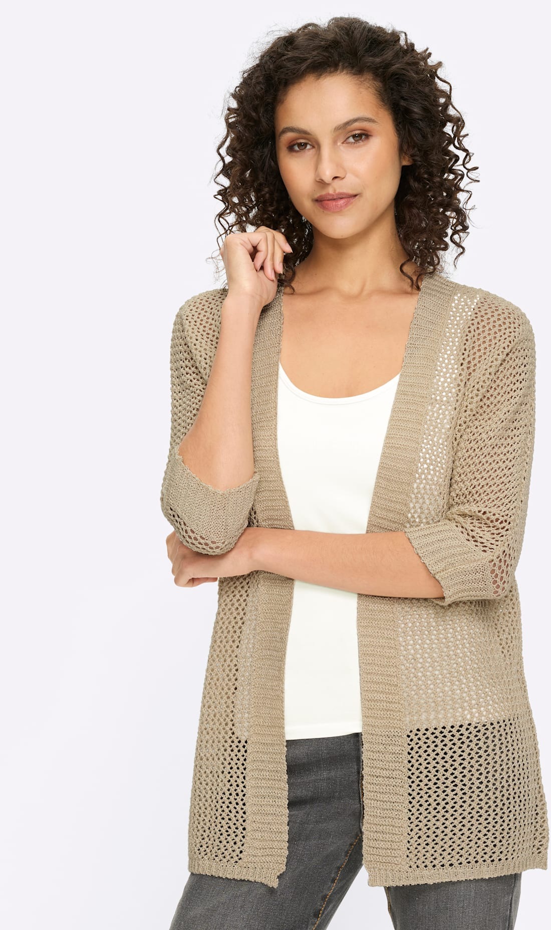 heine Ajourstrickjacke günstig online kaufen