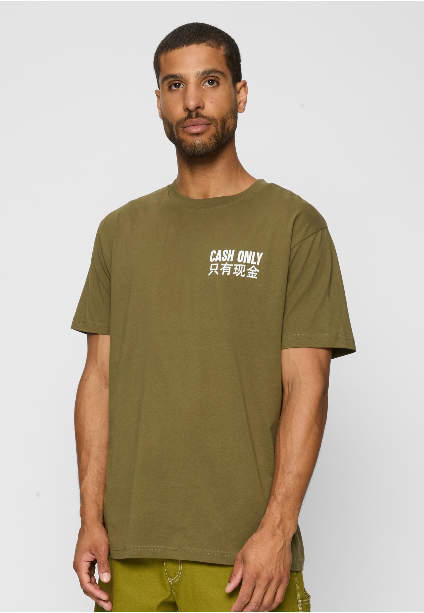 MisterTee Kurzarmshirt »MisterTee Herren Cash Only Tee«, (1 tlg.)