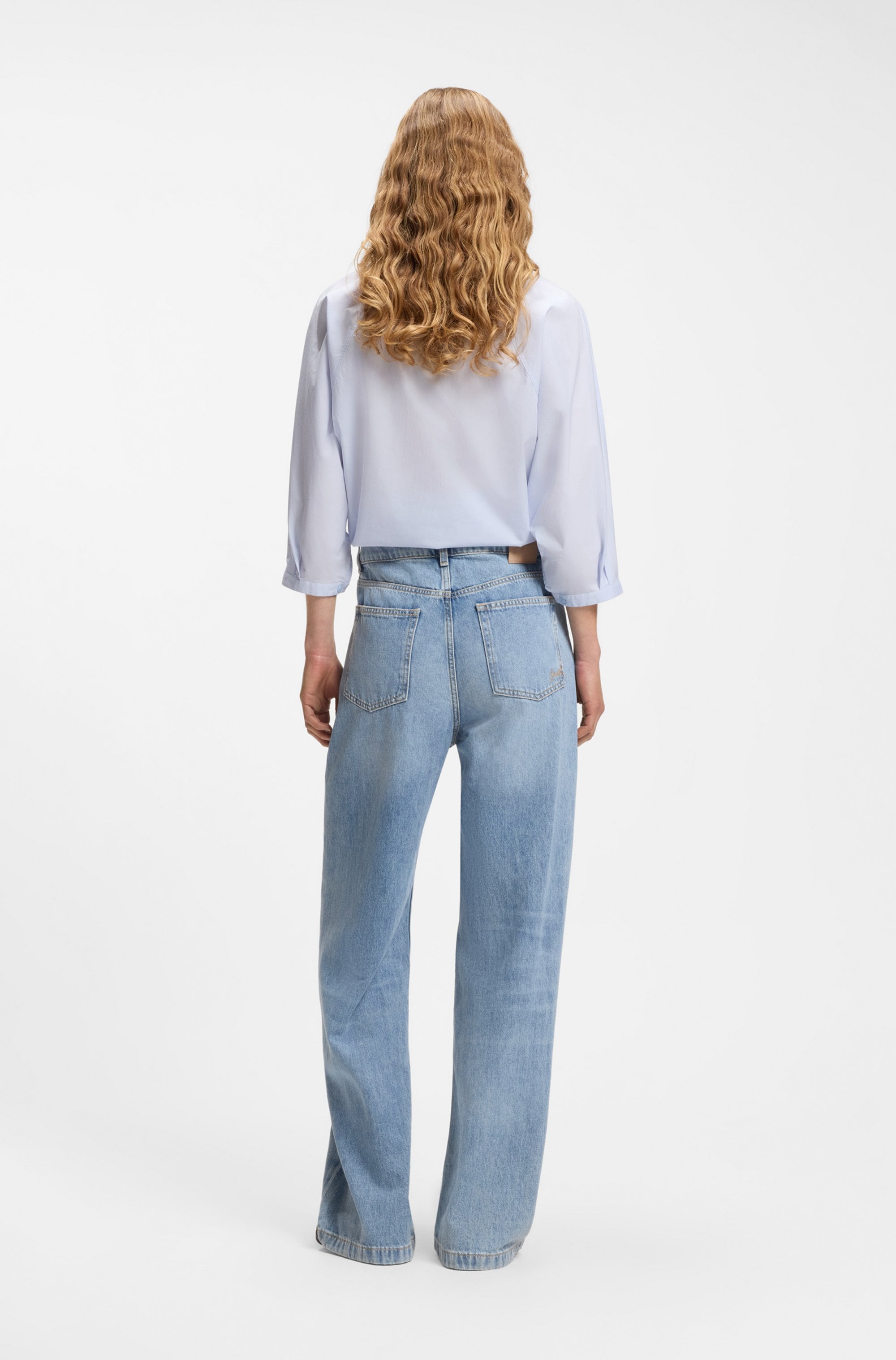 BOSS ORANGE Straight-Jeans »MARLENE HR 11.0 Premium Damenmode« High Rise, Wide Leg