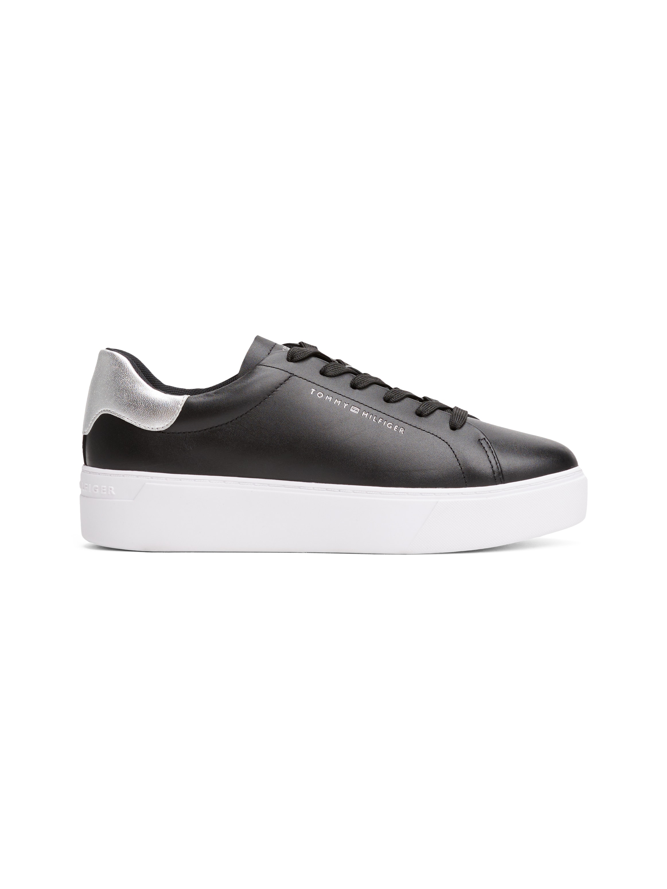 Tommy Hilfiger Plateausneaker »ESSENTIAL PLATFORM COURT SNEAKER«, Freizeitschuh, Halbschuh, Schnürschuh mit gepolstertem Schaftrand